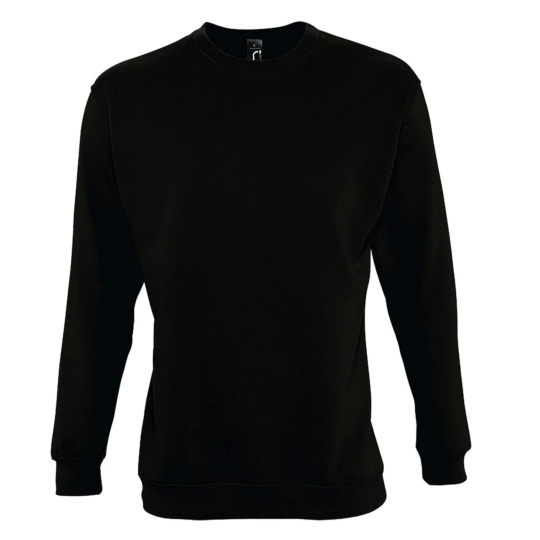 Sol's Men's Black Supreme Sweatshirt In | Size: Small - Image 2