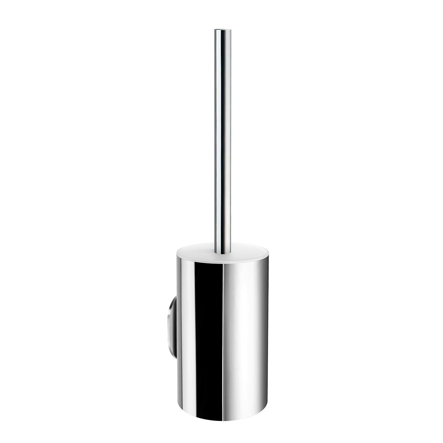 Smedbo Polished Chrome Self Adhesive Wall Mounted Toilet Brush And Holder