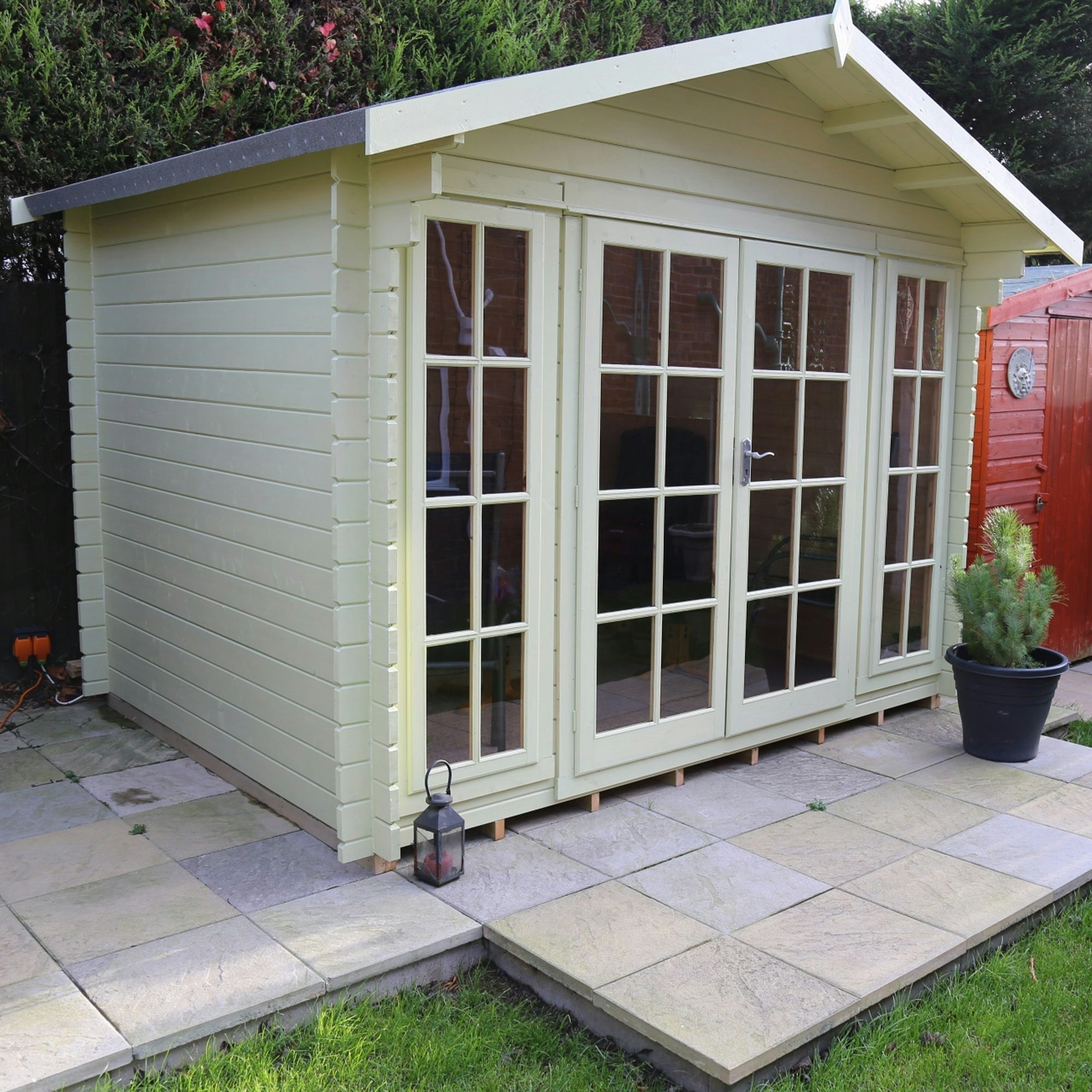 Rackhams 12X8 Epping Log Cabin 28Mm Cladding