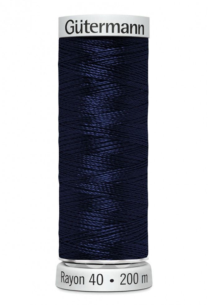 Gutermann No 40 Sulky Rayon Embroidery Thread 200M Rayon Thread Suitable For Embroidery - 1200 - 200 Metres