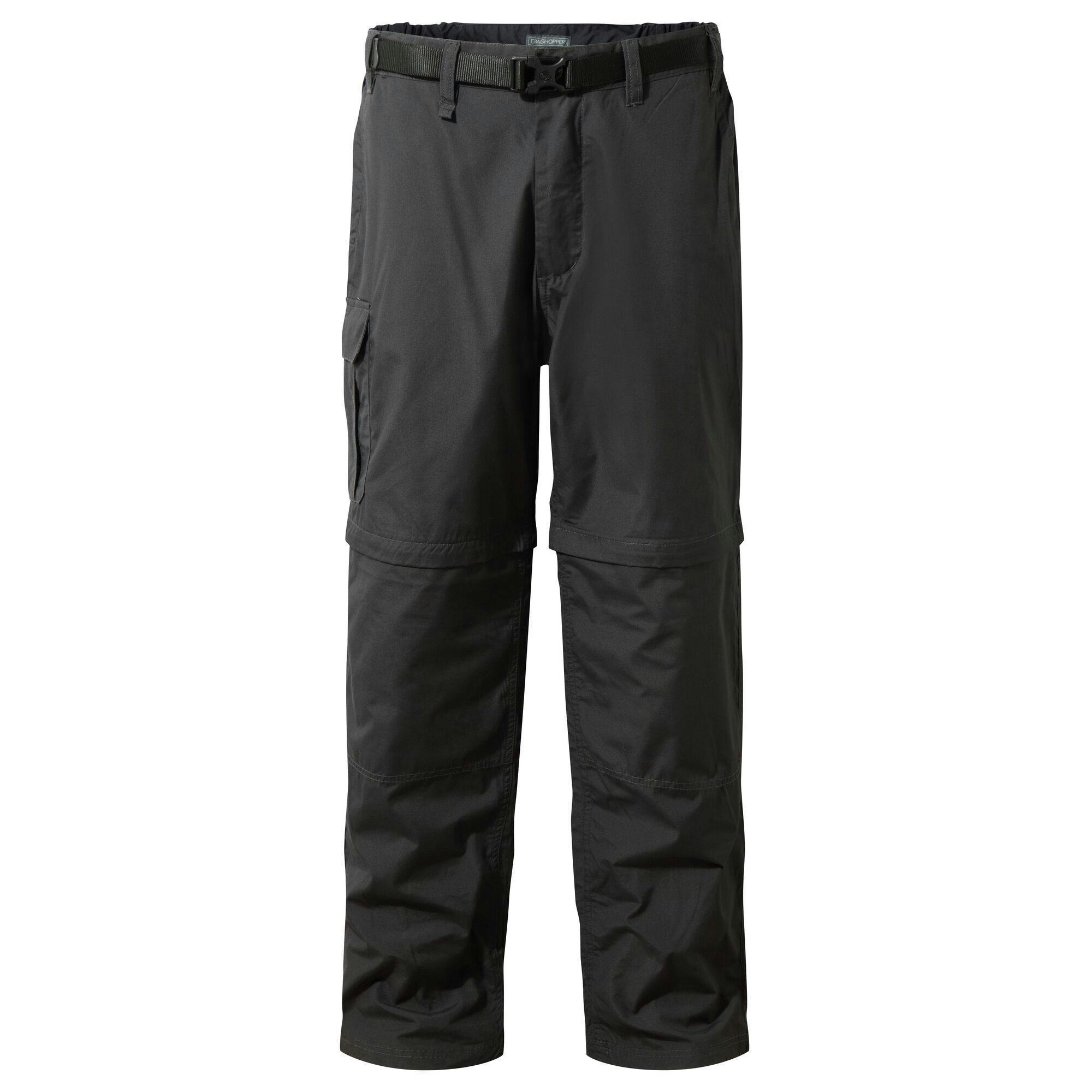 Craghoppers (42L, Black Pepper) Mens Kiwi Convertible Trousers - Image 2