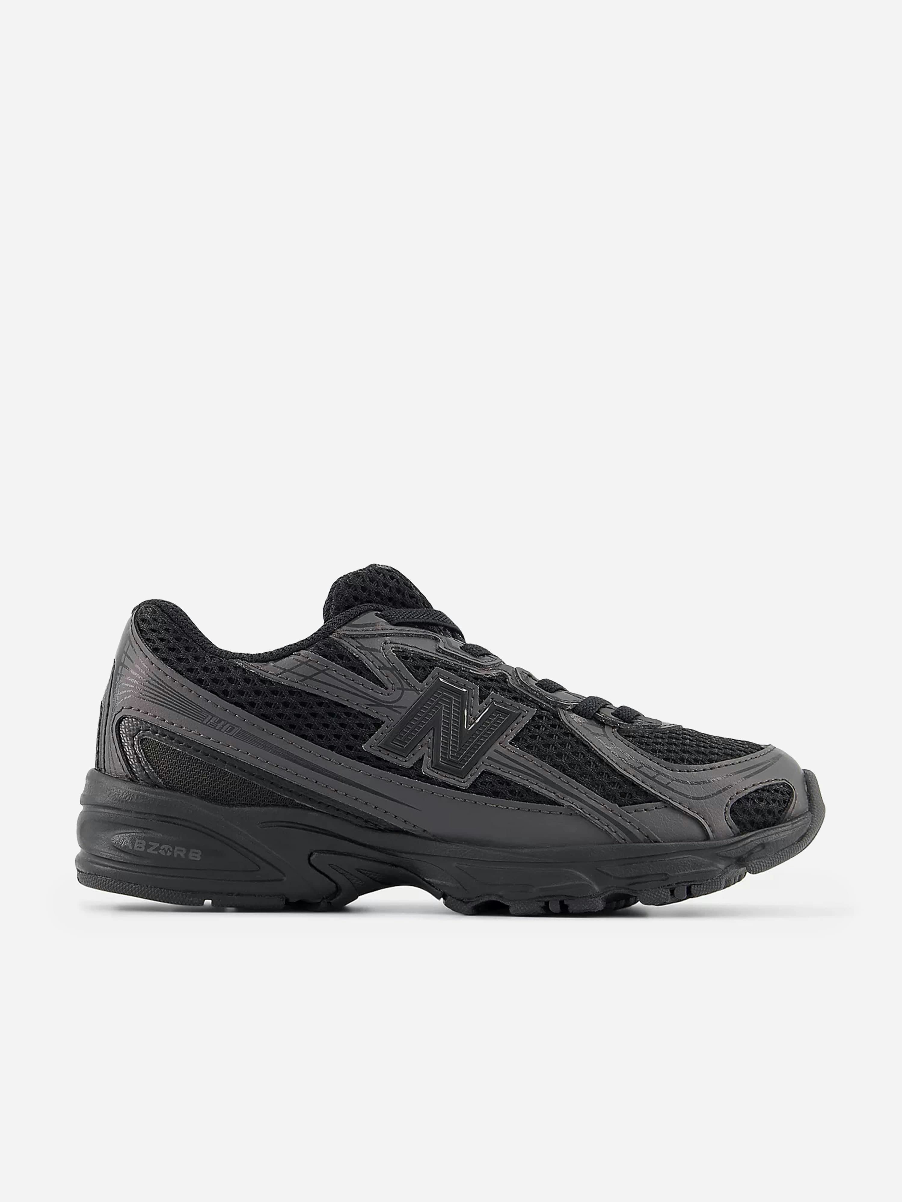 New Balance Black Kids 740 Trainers In - Eu 30 Uk 11.5 Us 12