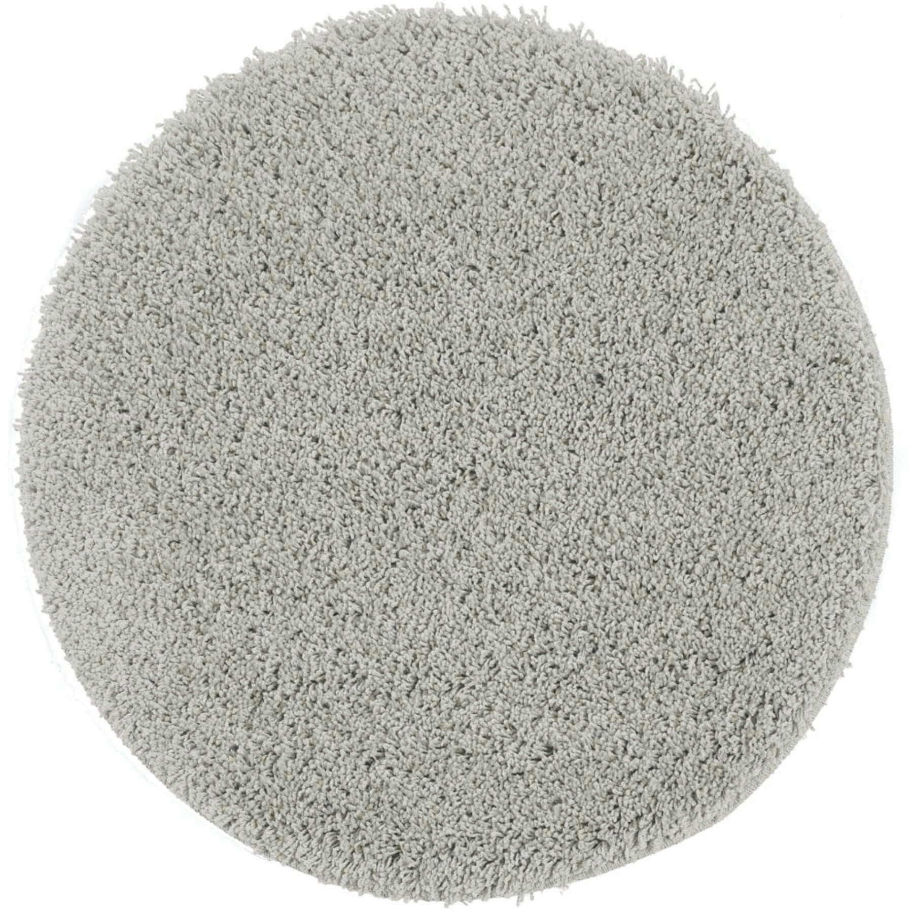 The Rugs Grey Washable Ghost Shaggy Rug - Ø 100 Cm