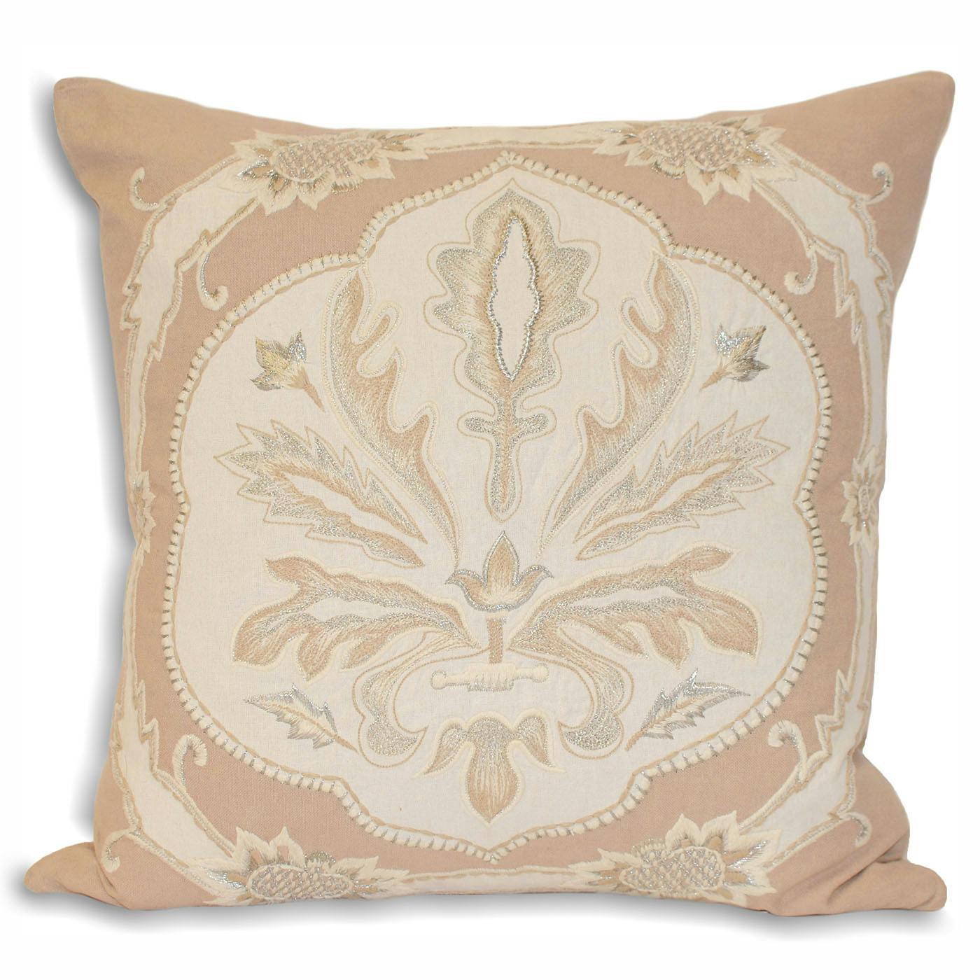 Riva Home French Collection Margaux Cushion Cover - Taupe - 45X45cm - Taupe - 100% Cotton