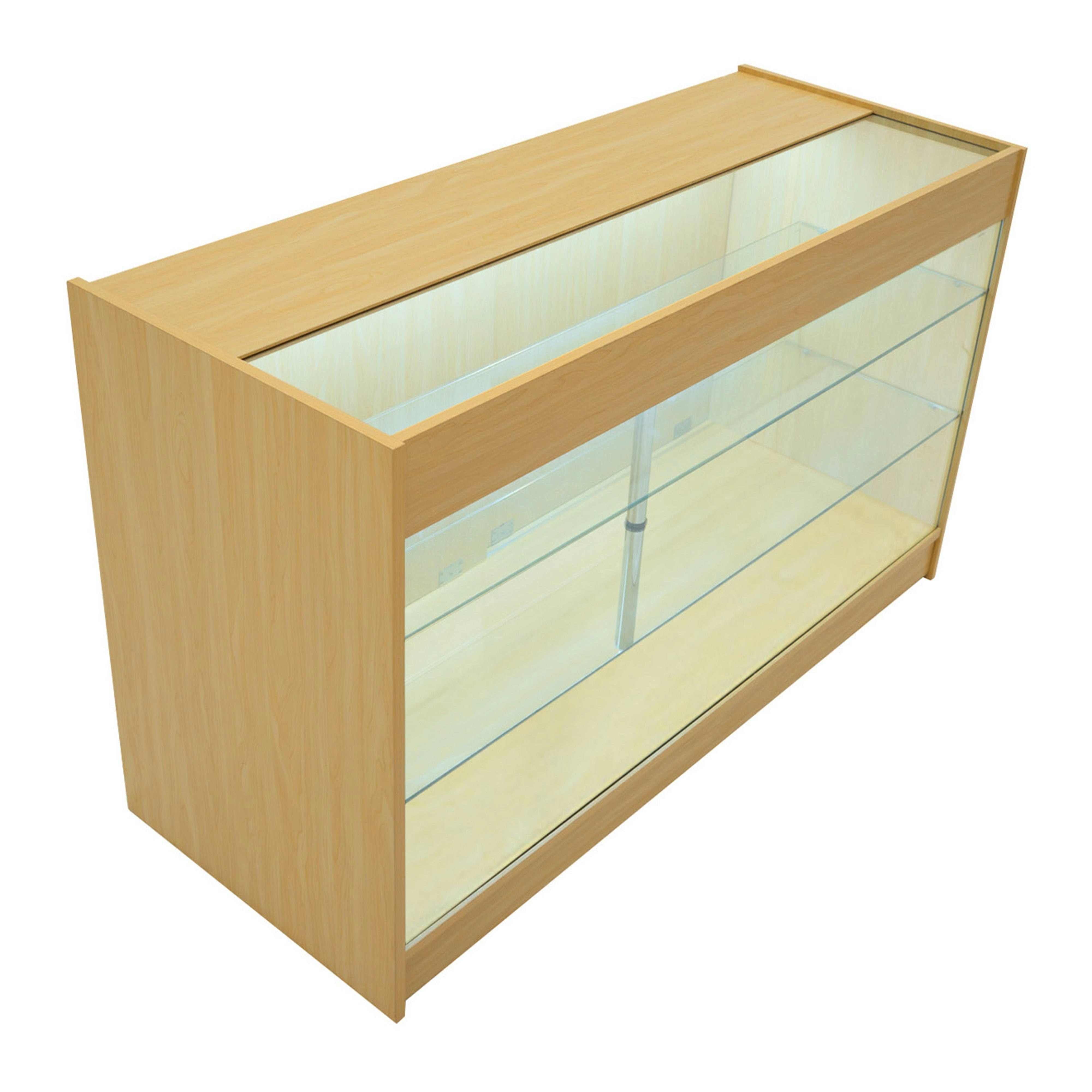 Rackhams White/Light Led Retail Shop Counter K1500 - Maple