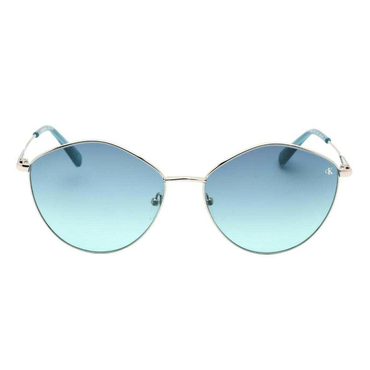 Calvin Klein Women's Blue/Silver Sunglasses - One Size - 100% Mixed