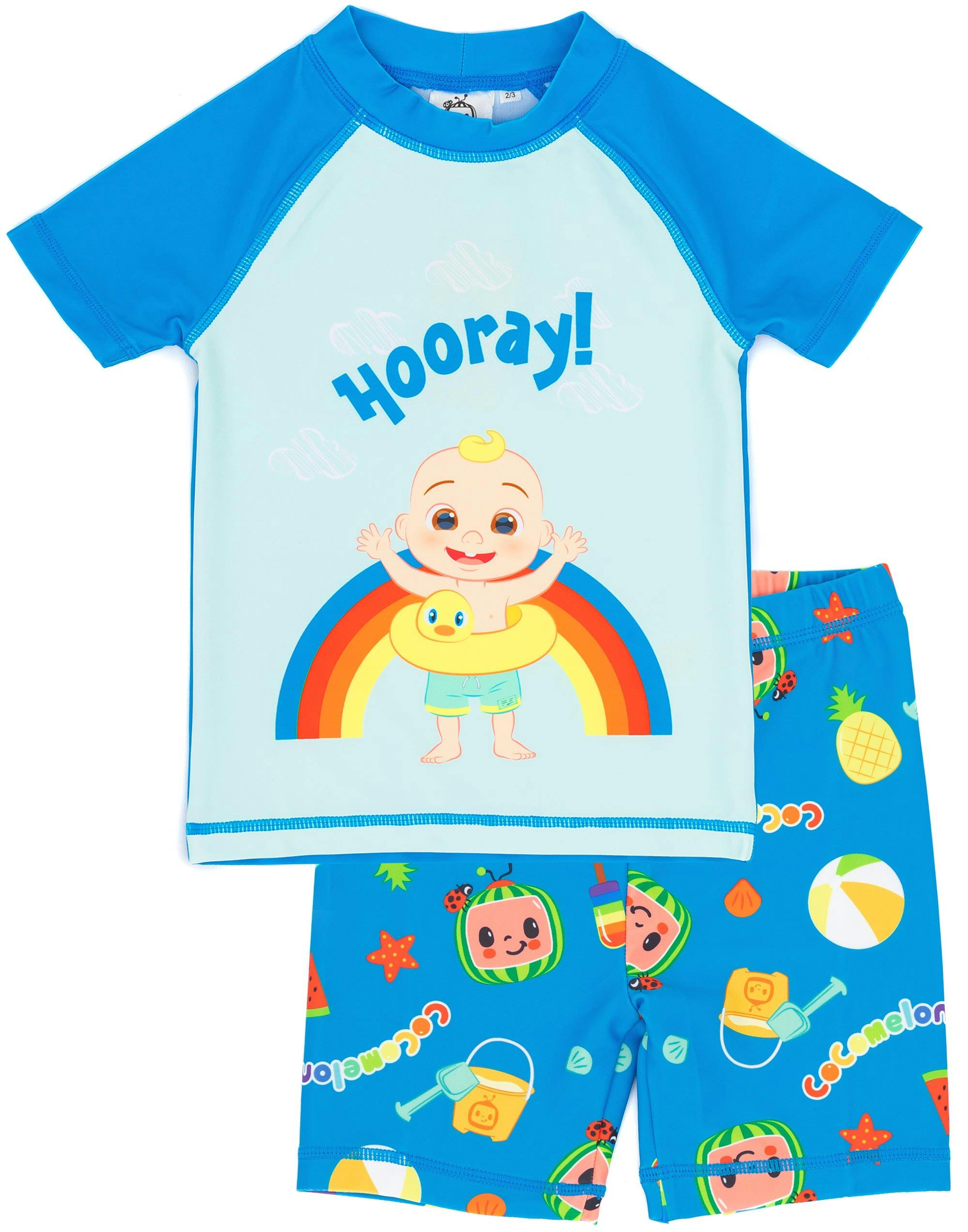 Vanilla Underground Boys Blue Cocomelon Jj 2 Piece Swim Set - 18-24 Months