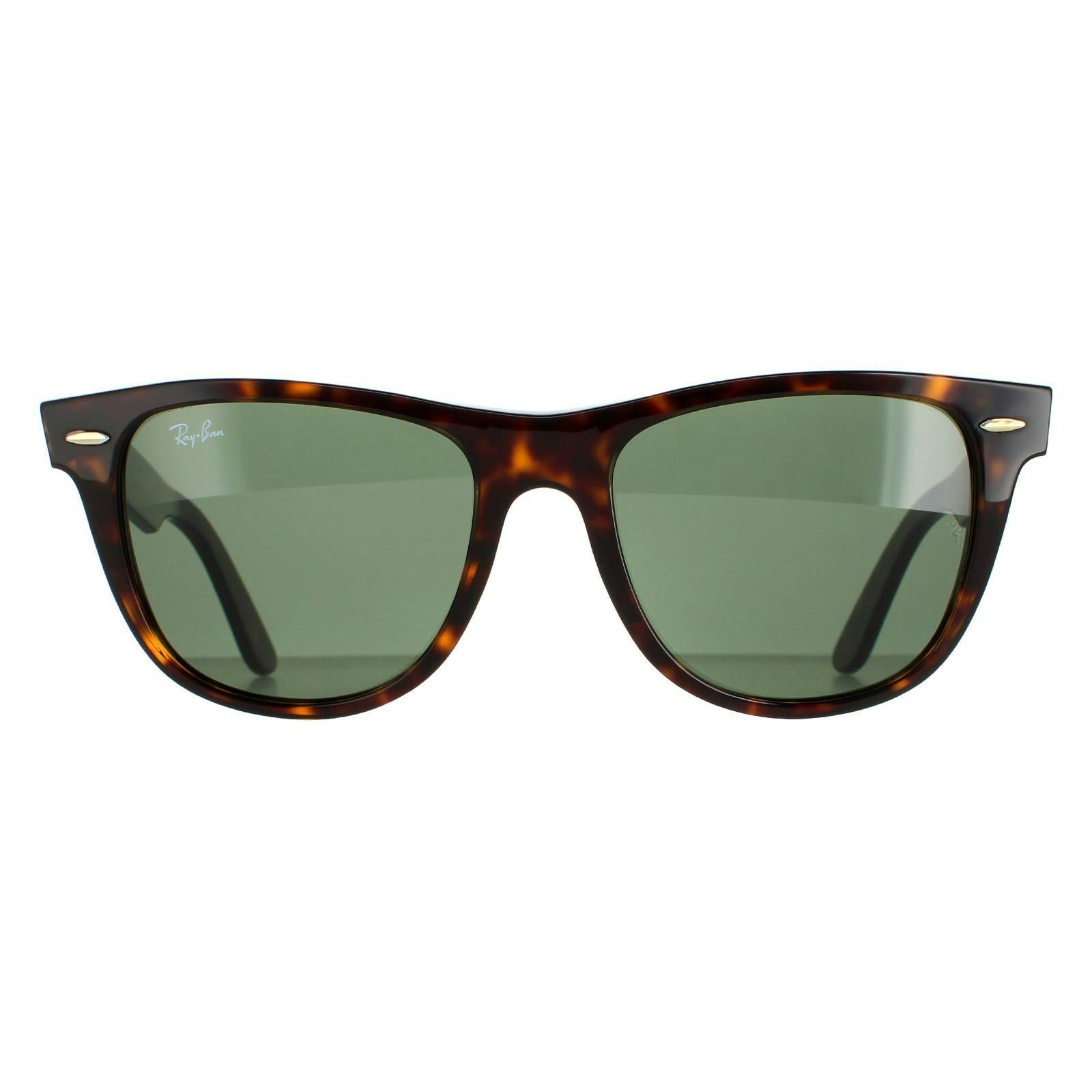 Ray-Ban Unisex Brown Rectangle Tortoise Green Sunglasses In - Image 12
