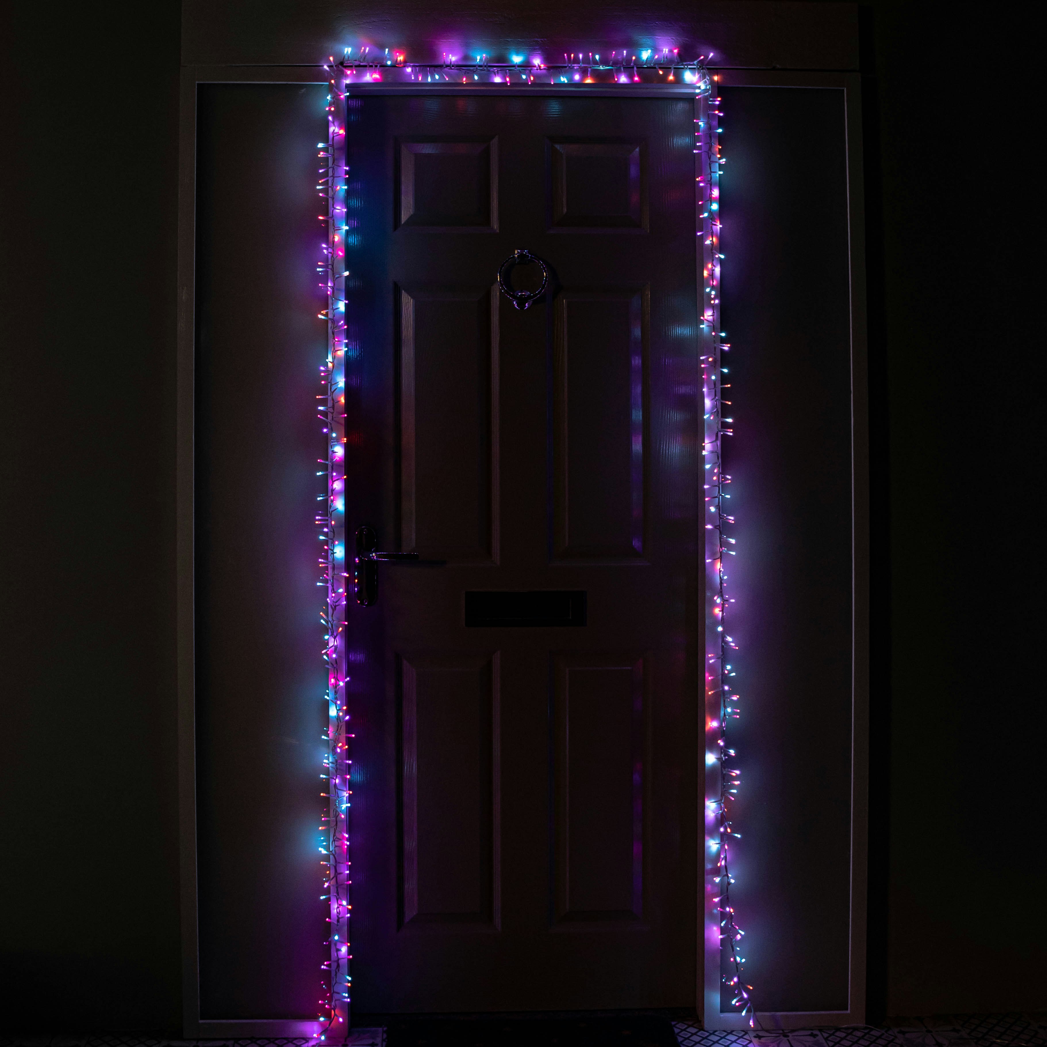 Rackhams 5.5M 440 Led Supabrights Door Christmas String Lights With Timer In Rainbow