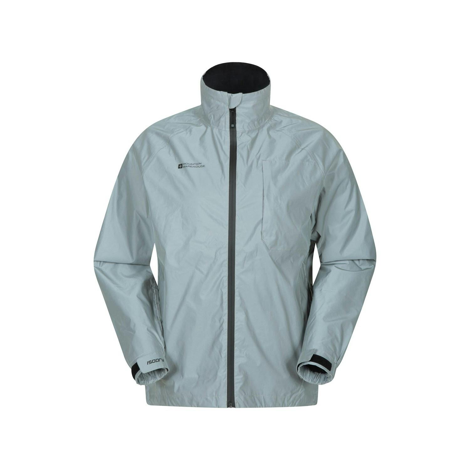 Mountain Warehouse Men's Silver Adrenaline Ii Waterproof Jacket - Xxl - 100% Polyester