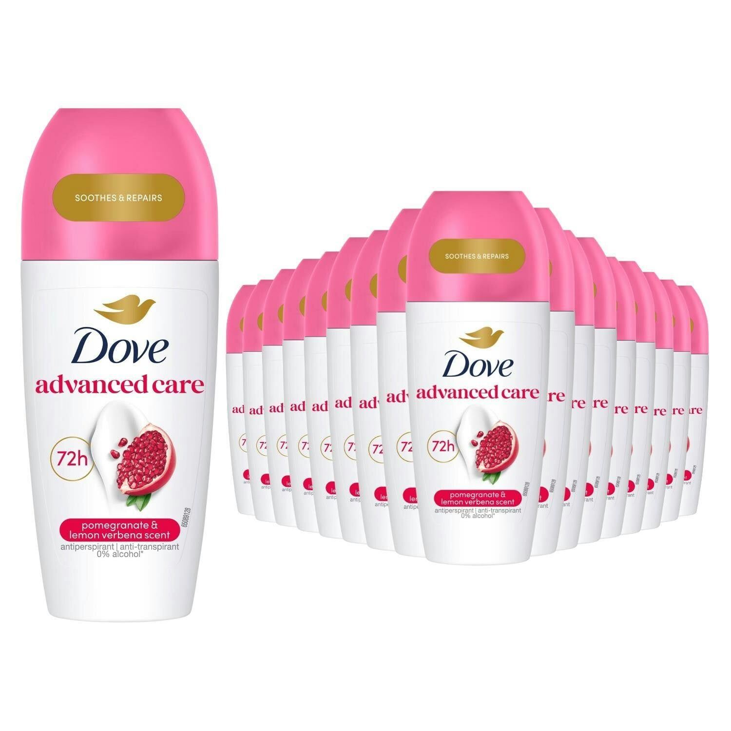 Dove Roll On Go Fresh Pomegranate 72H Lasting Women's Anti-Perspirant 50Ml, 18Pk - Image 2