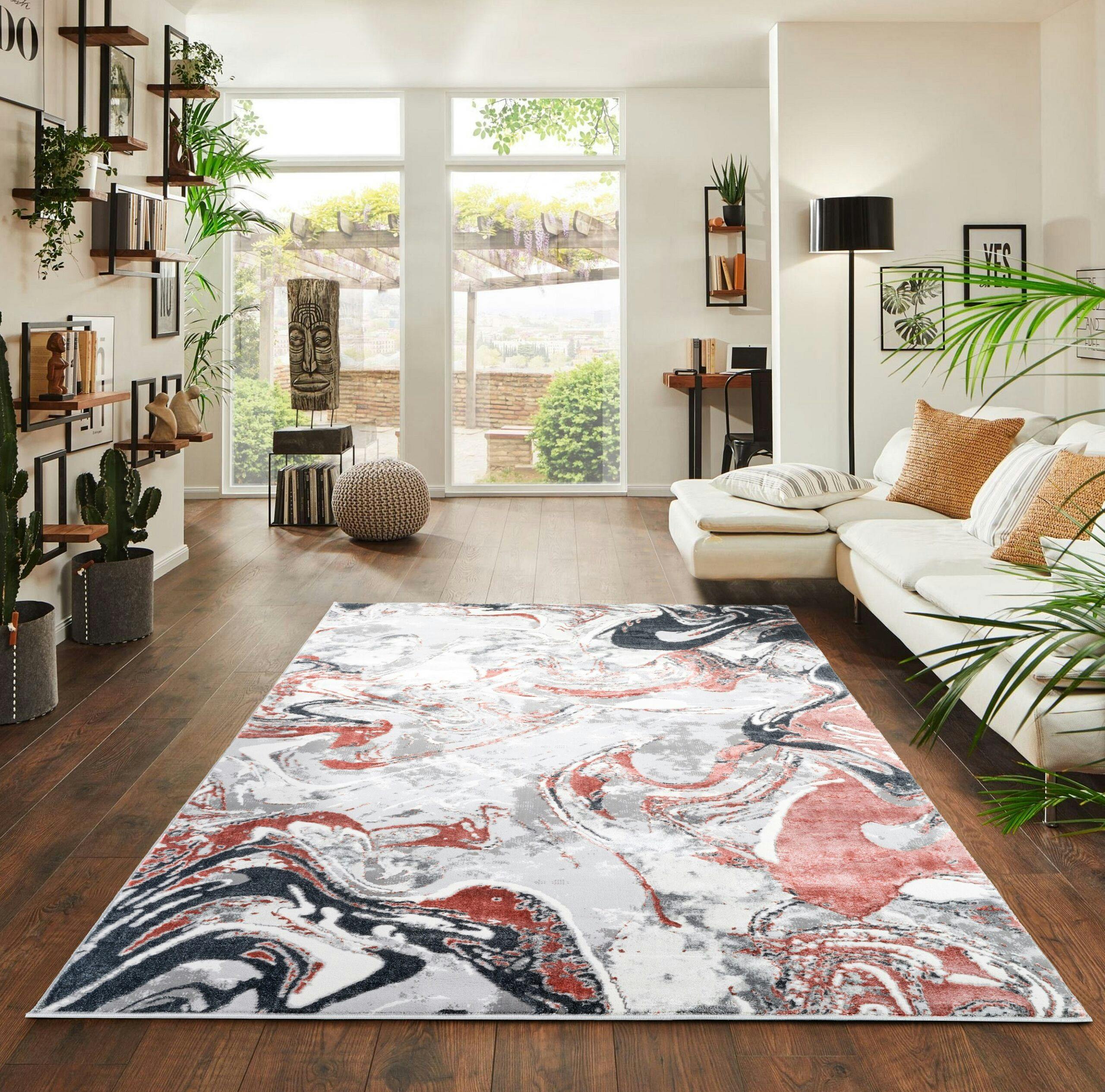 Rackhams Pink Carved Rug Emperor 315 - 120Cm X 170Cm (4Ft X 5.5Ft)