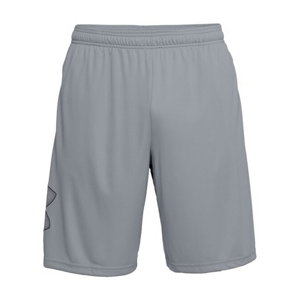 Under Armour Men's Grey/Black Tech Shorts - Steel - Steel Large