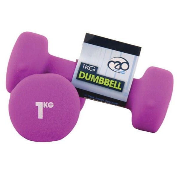 Fitness Mad Purple Neoprene Dumbbells 1Kg