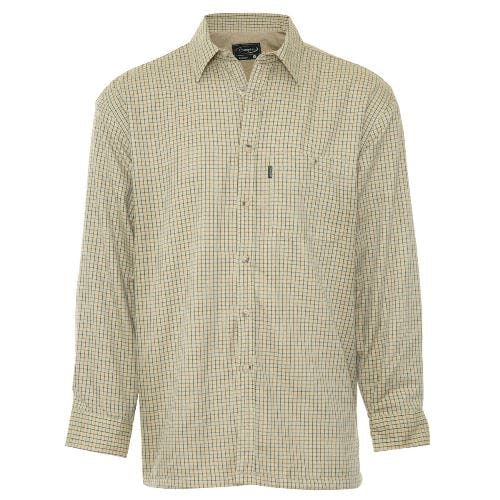 Coolandnew Men's Champion Country Fleece Lined Check Shirt - 2XL - Cartmel (Stone)