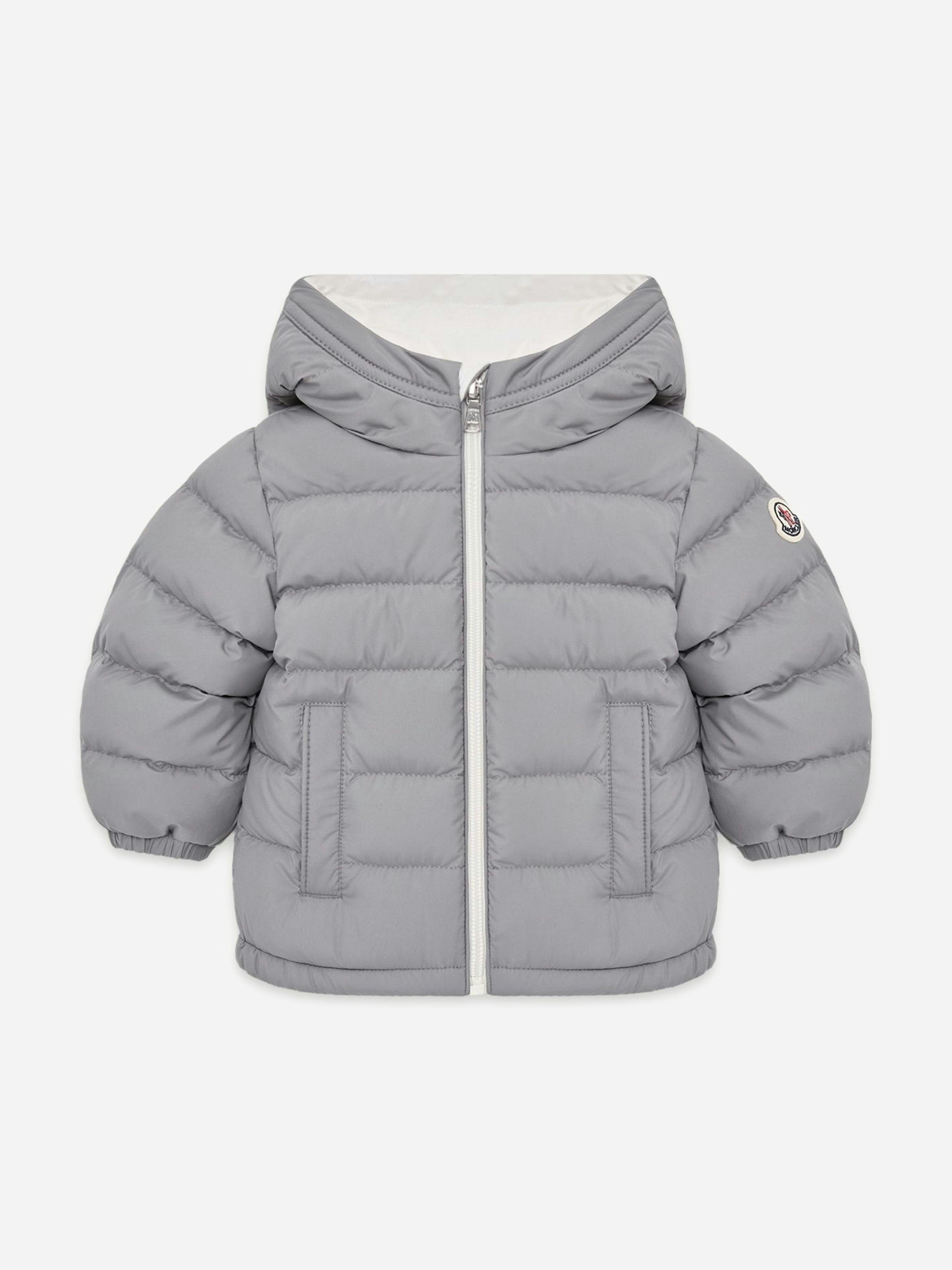 Moncler Enfant Men's Grey Baby Boys Down Padded Brannock Jacket In - 3 Yrs