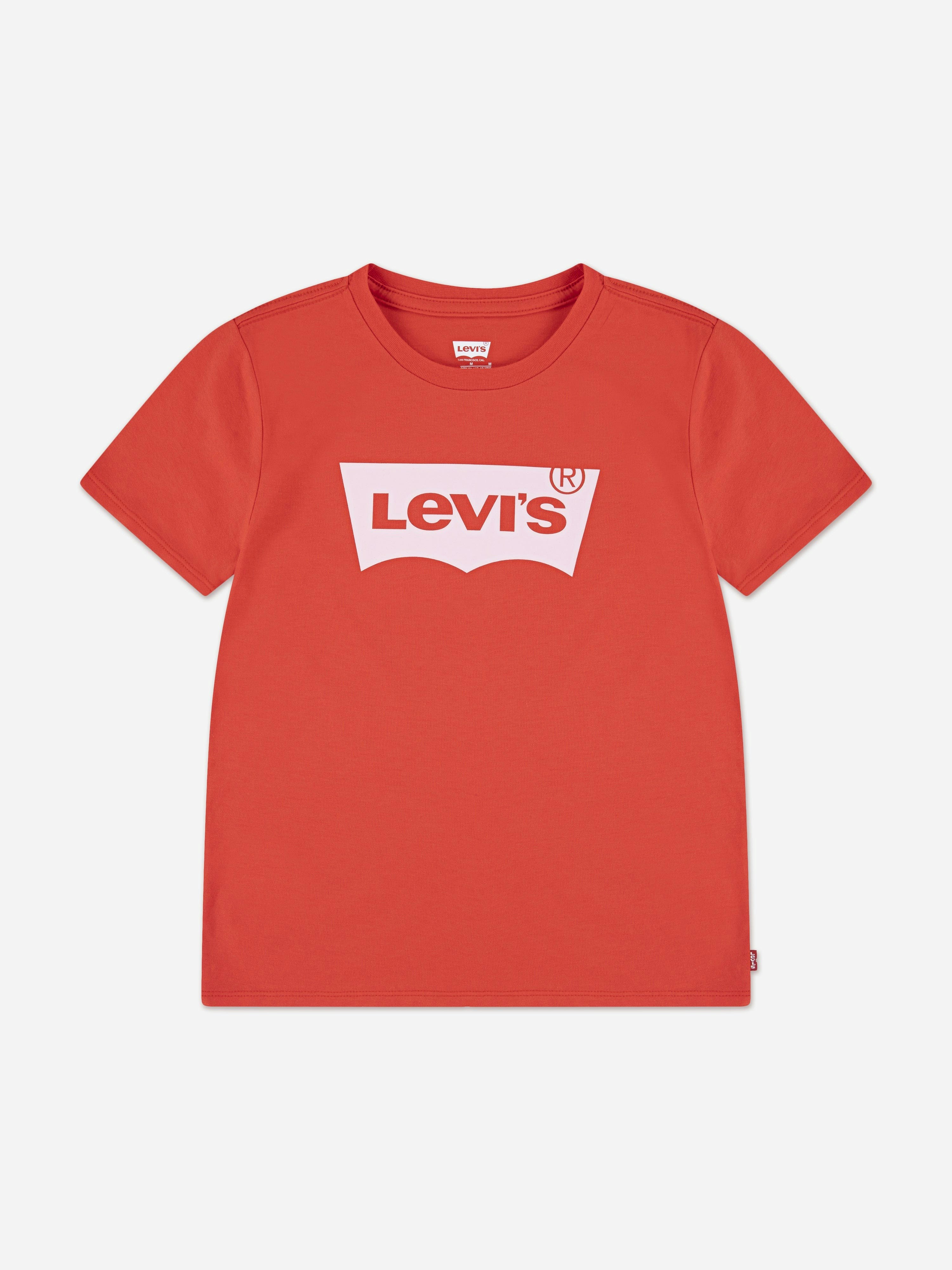 Levi's Kids Wear Girls Red Levi's Batwing T-Shirt In - 10 Yrs