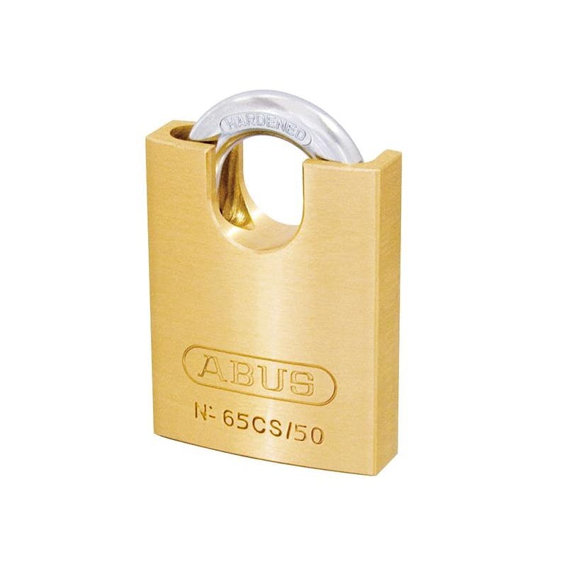 Rackhams 65 Series Brass Padlock - 50Mm Closed Shackle Carded - Multi Colour