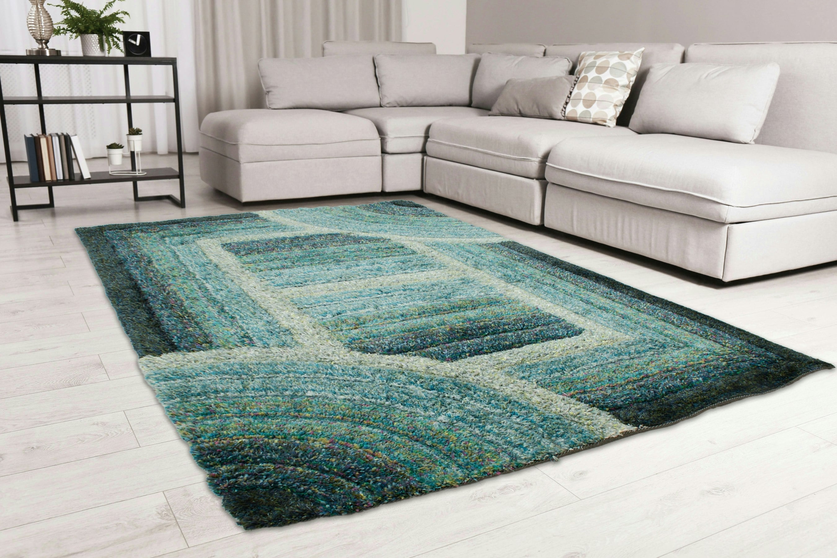 Ds Living Blue Ultra Plush Trellis