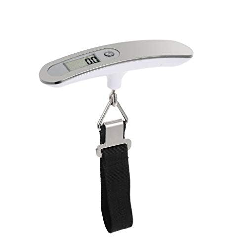 Kav Red/Silver Portable Luggage Scale Digital Travel Scale Suitcase Scales Weights With Tare Function 110 Lb/ 50Kg Capacity