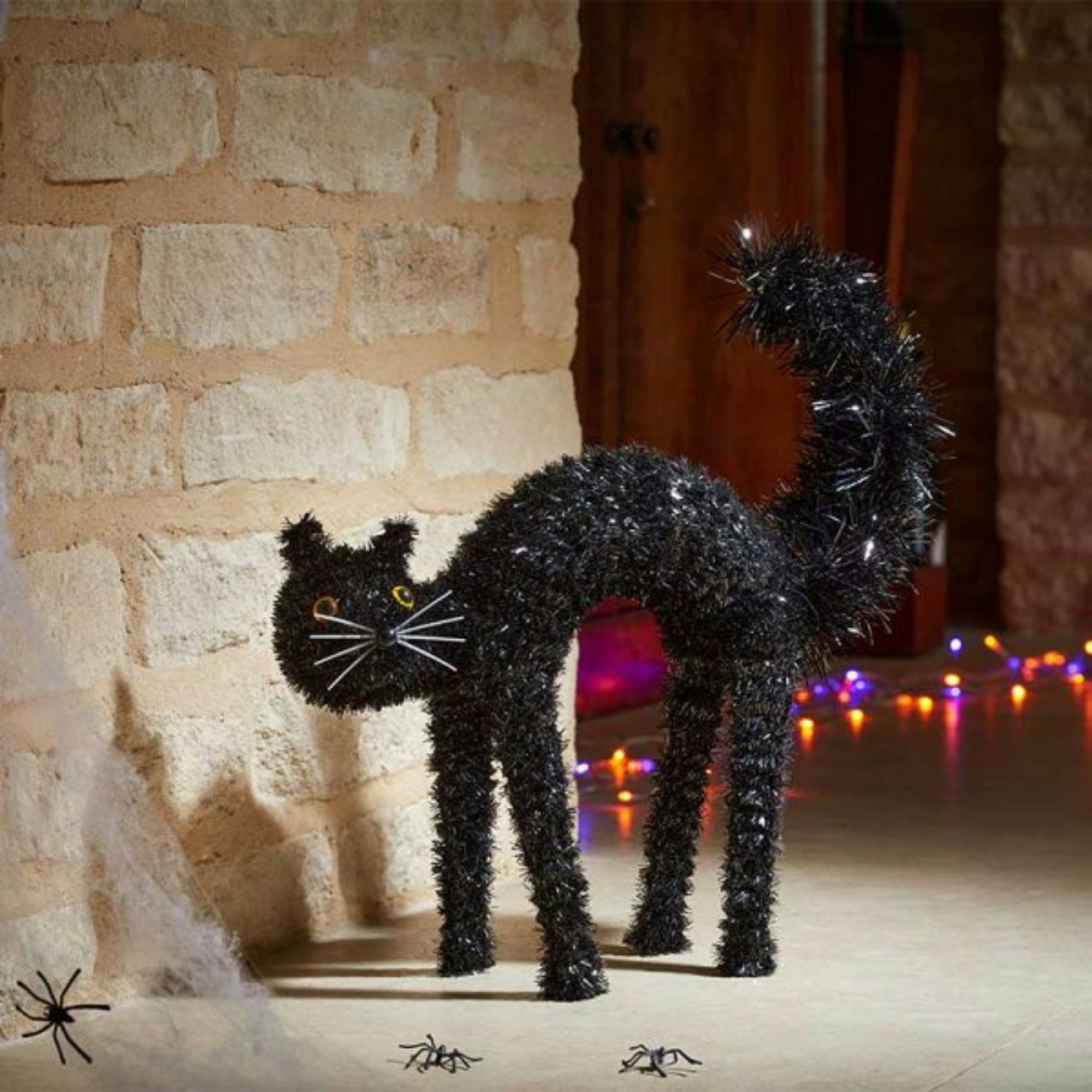 Rackhams Black 42Cm Scaredy Cat With Arched Back Halloween Decoration