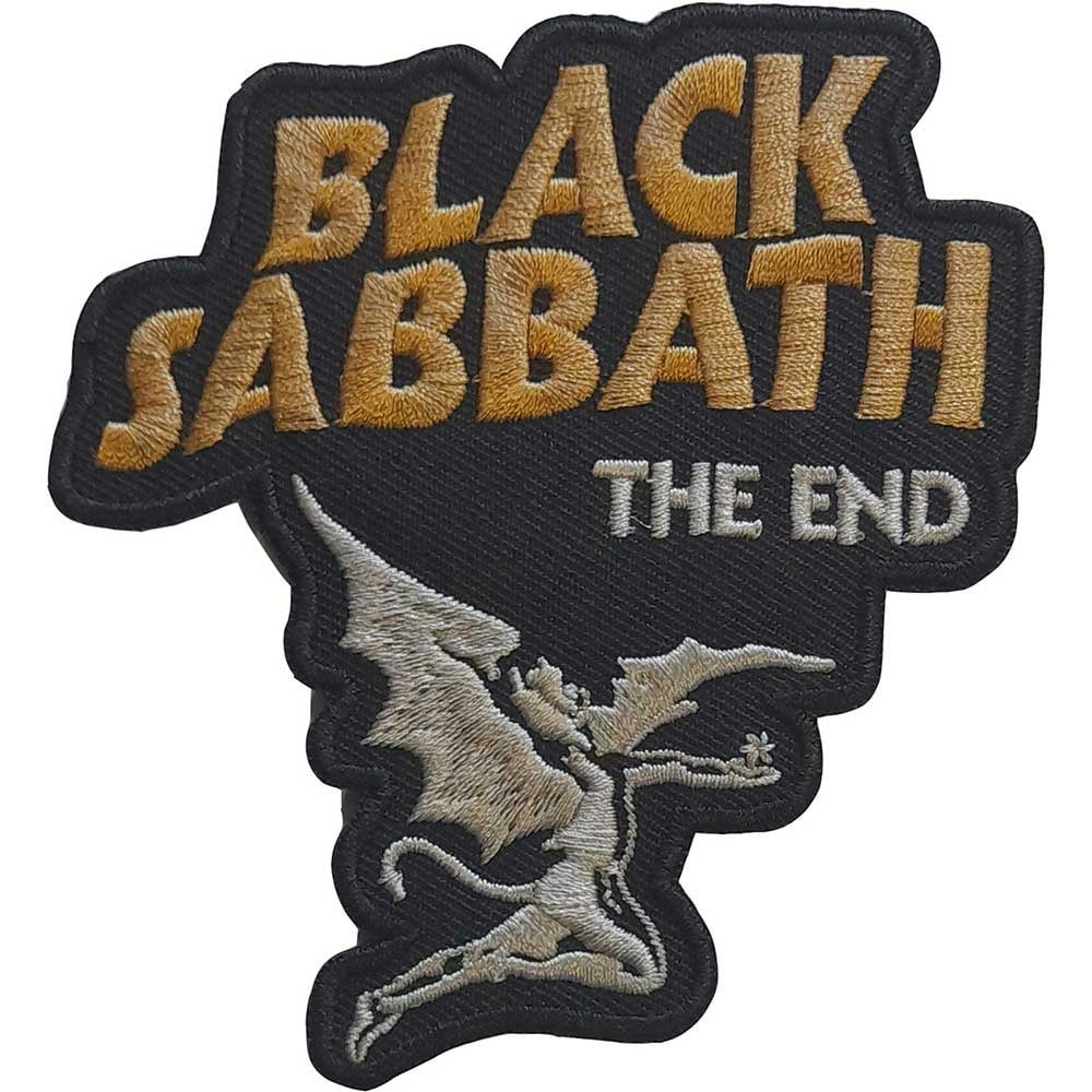Paradiso Clothing Black Sabbath Patch The End Band Logo New Official Woven Iron-On