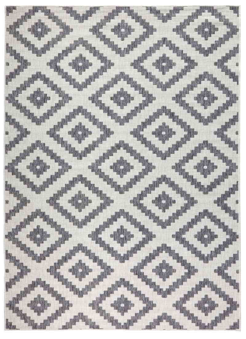 Hanse Home Grey Malta Reversible Indoor-Outdoor Rug - 200X290 Cm