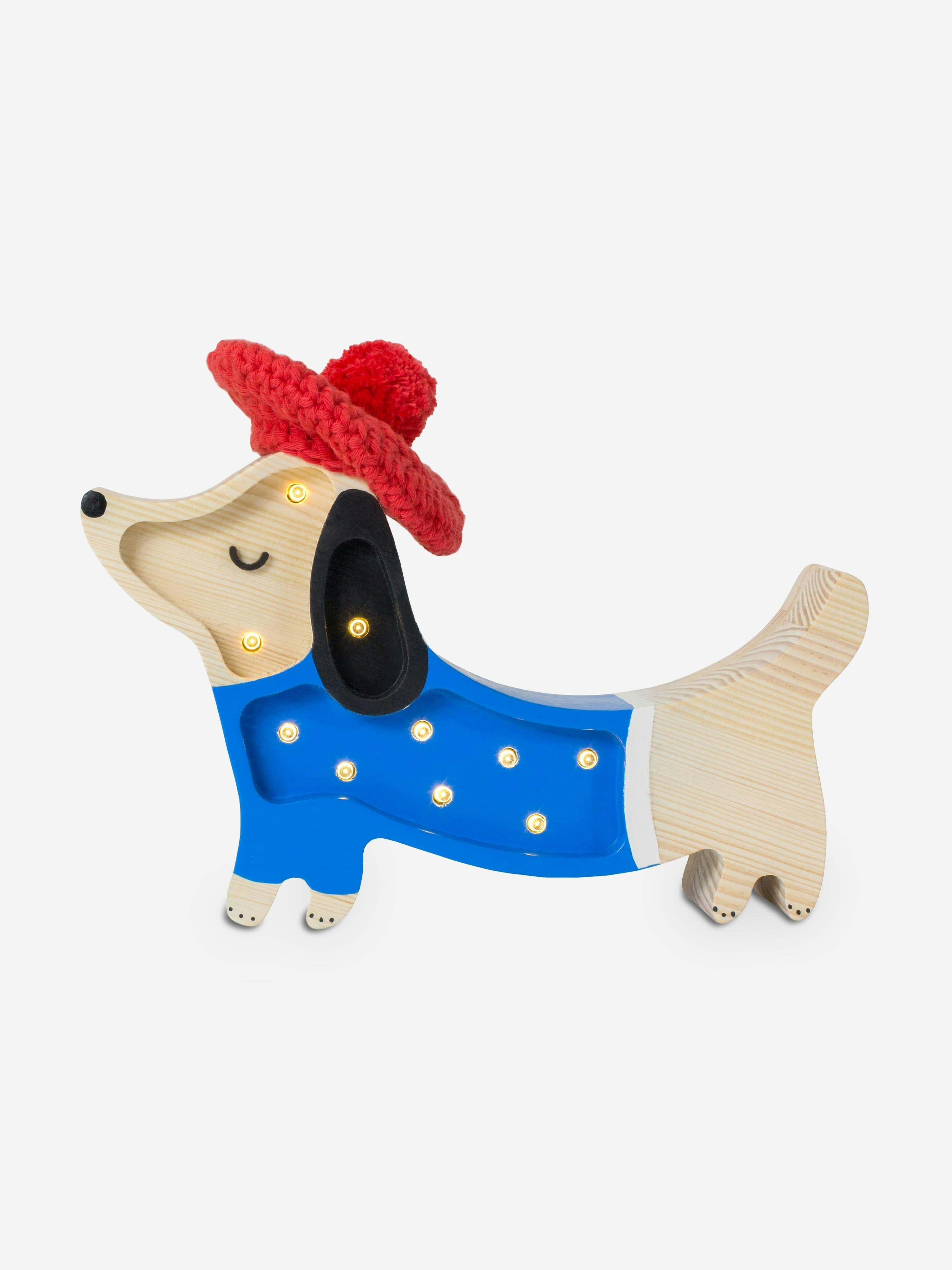Rackhams Blue Puppy Mini Lamp In (23X14x5 Cm) - One Size