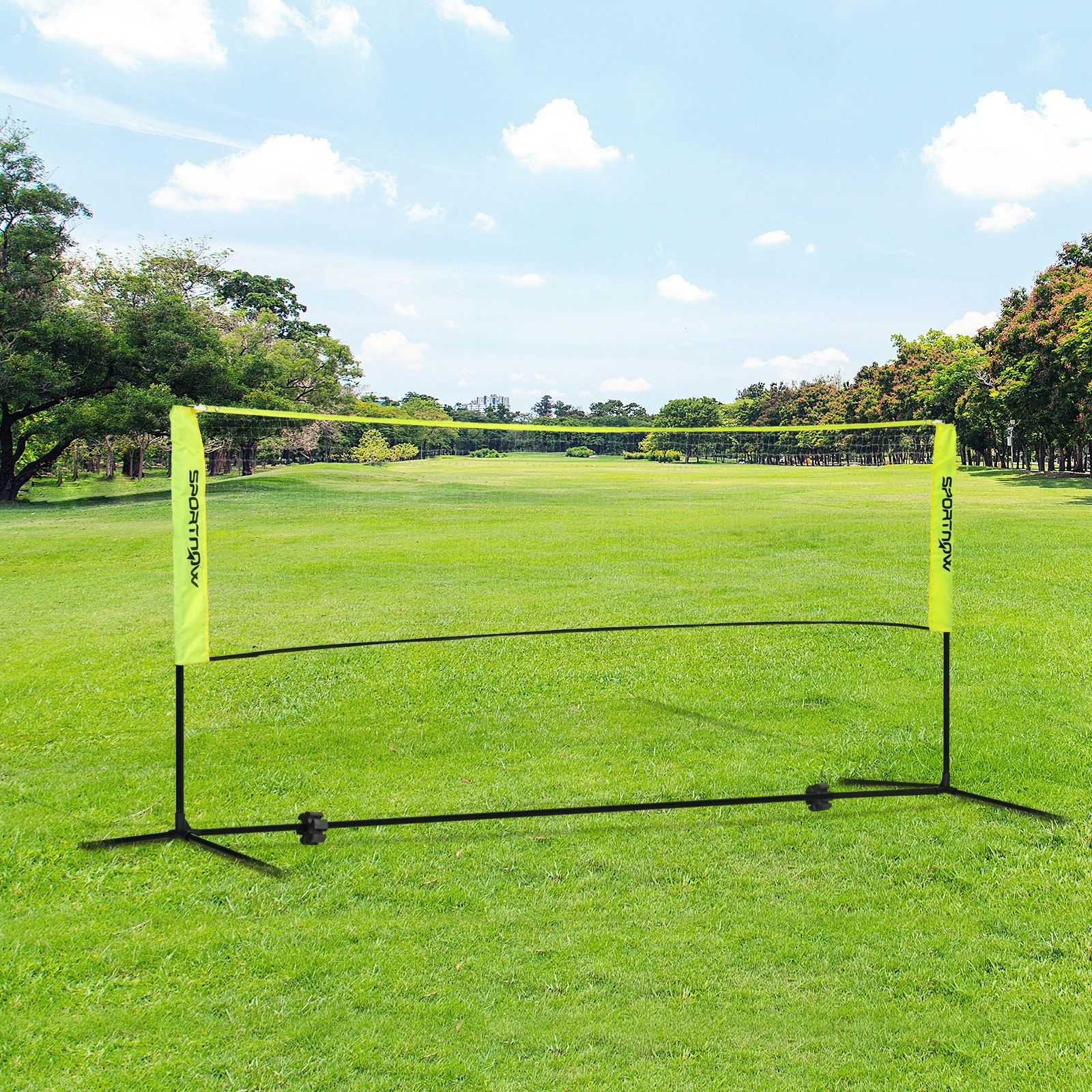 Sportnow 3M Badminton Net, Adjustable Sports Net For Tennis, Volleyball