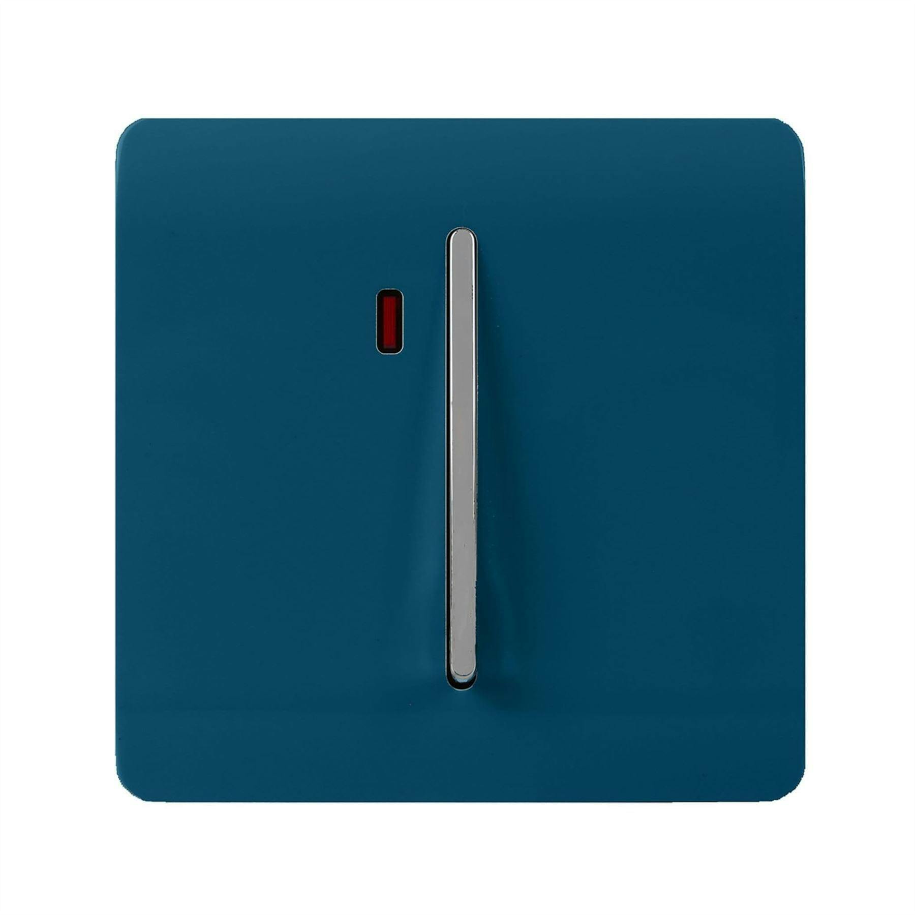 Trendi Switch Blue 1 Gang 45 Amp Cooker Switch With Neon In Midnight