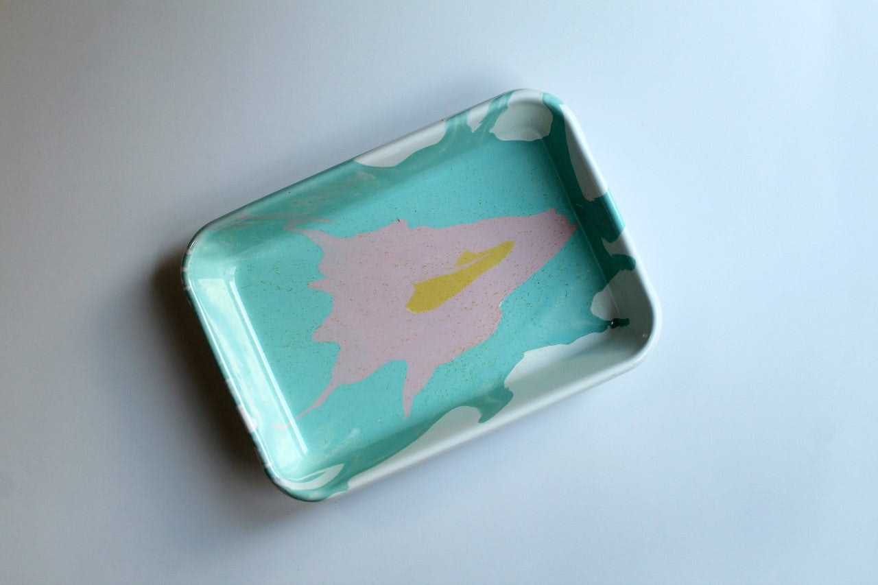 Rozi Unique Collection Enamel Rectangular Serving And Roasting Dish - Size 26