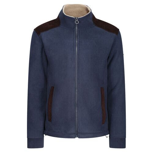 Coolandnew Men's Sherpa Lined Fleece Jacket Trf666 - Navy - 3XL