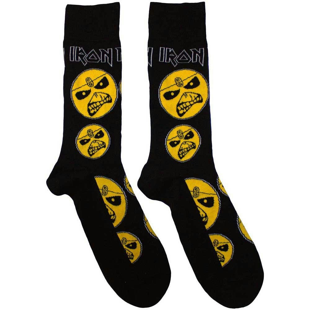 Paradiso Clothing Unisex Black Iron Maiden Piece Of Mind Ankle Socks