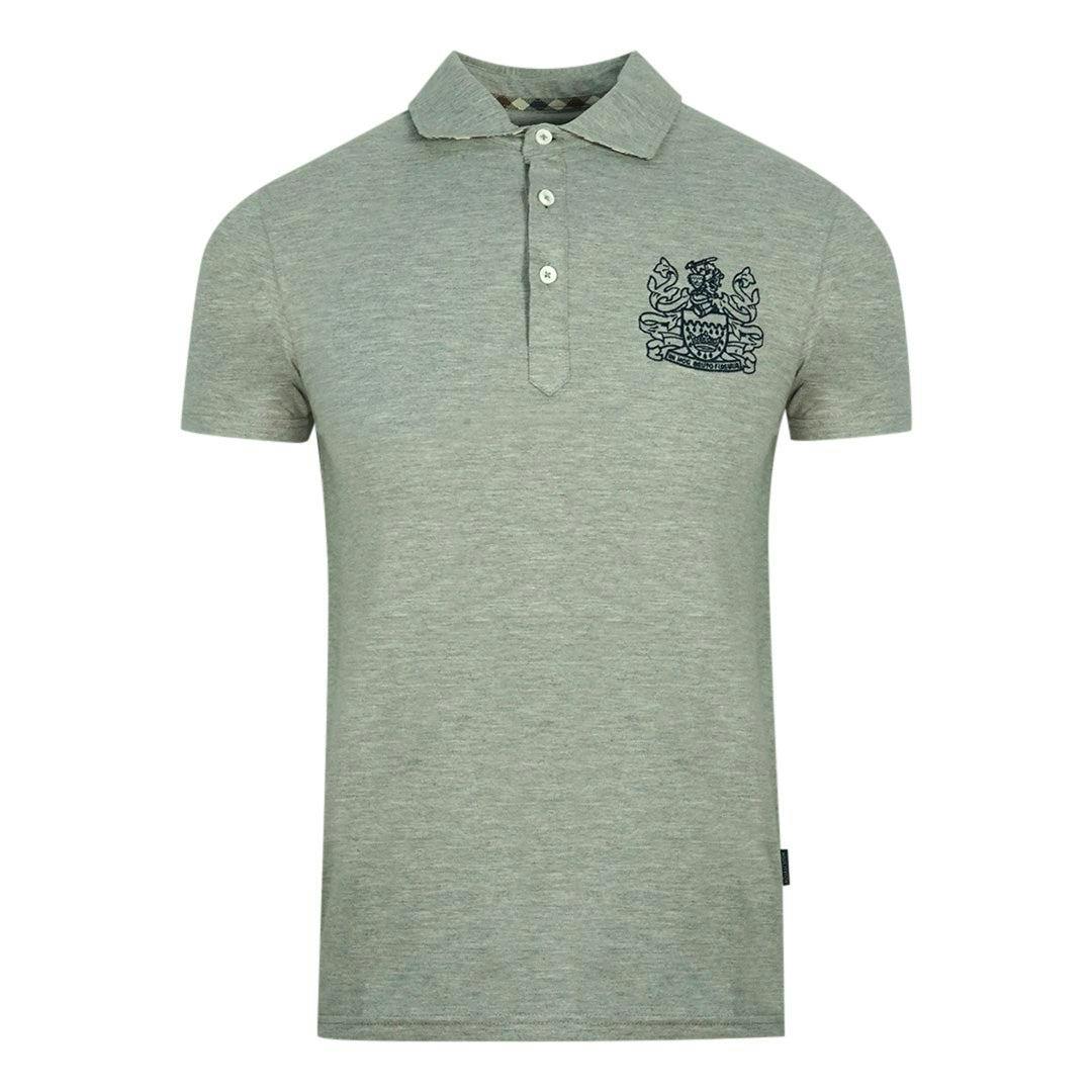 Aquascutum Unisex Grey Adult Aldis Chest Logo Polo Shirt - S
