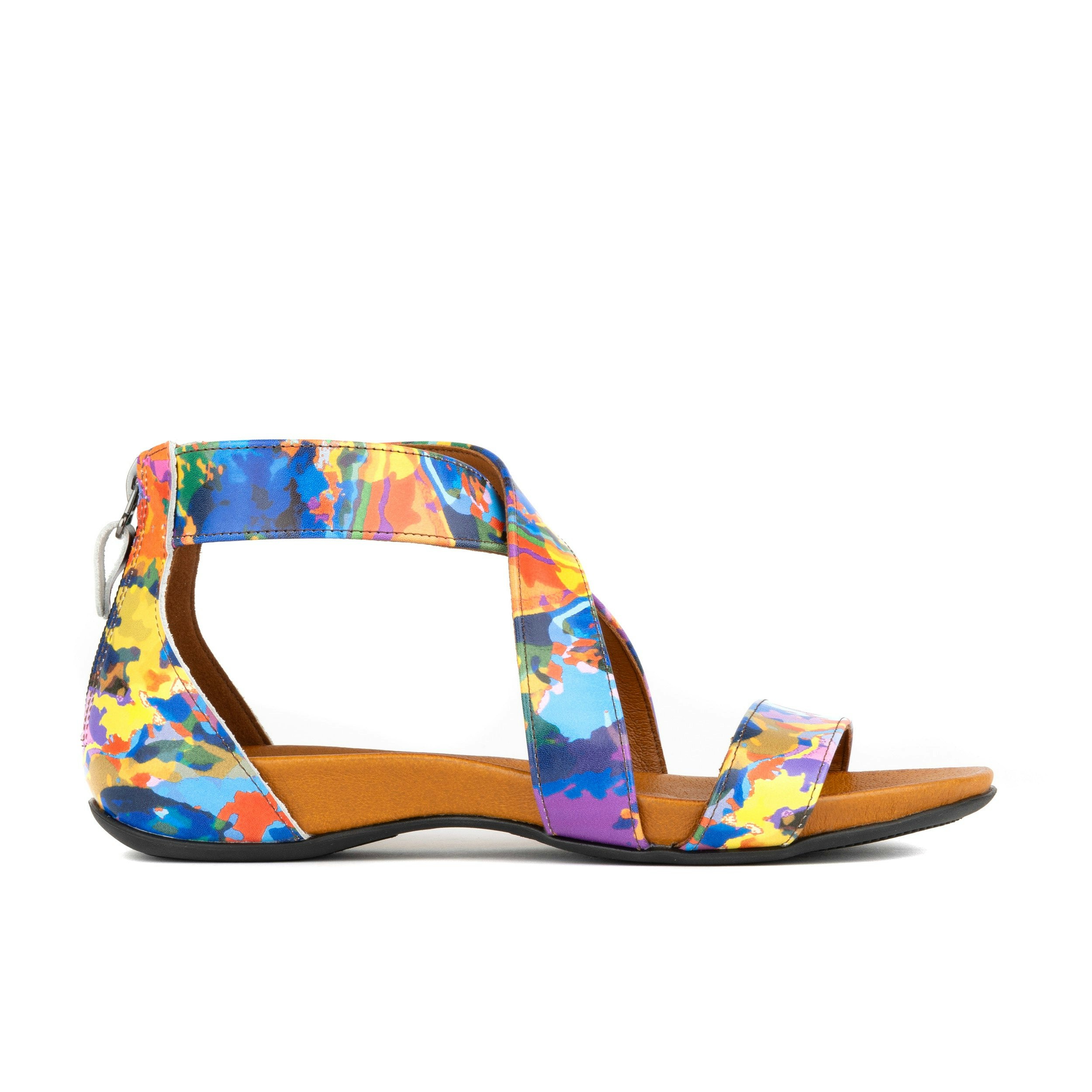 Embassy London Women's Isabella - Summer Colours - Leather Sandal With Padded Anatomic Insoles - Uk 6 / Eu 39 / Us 8