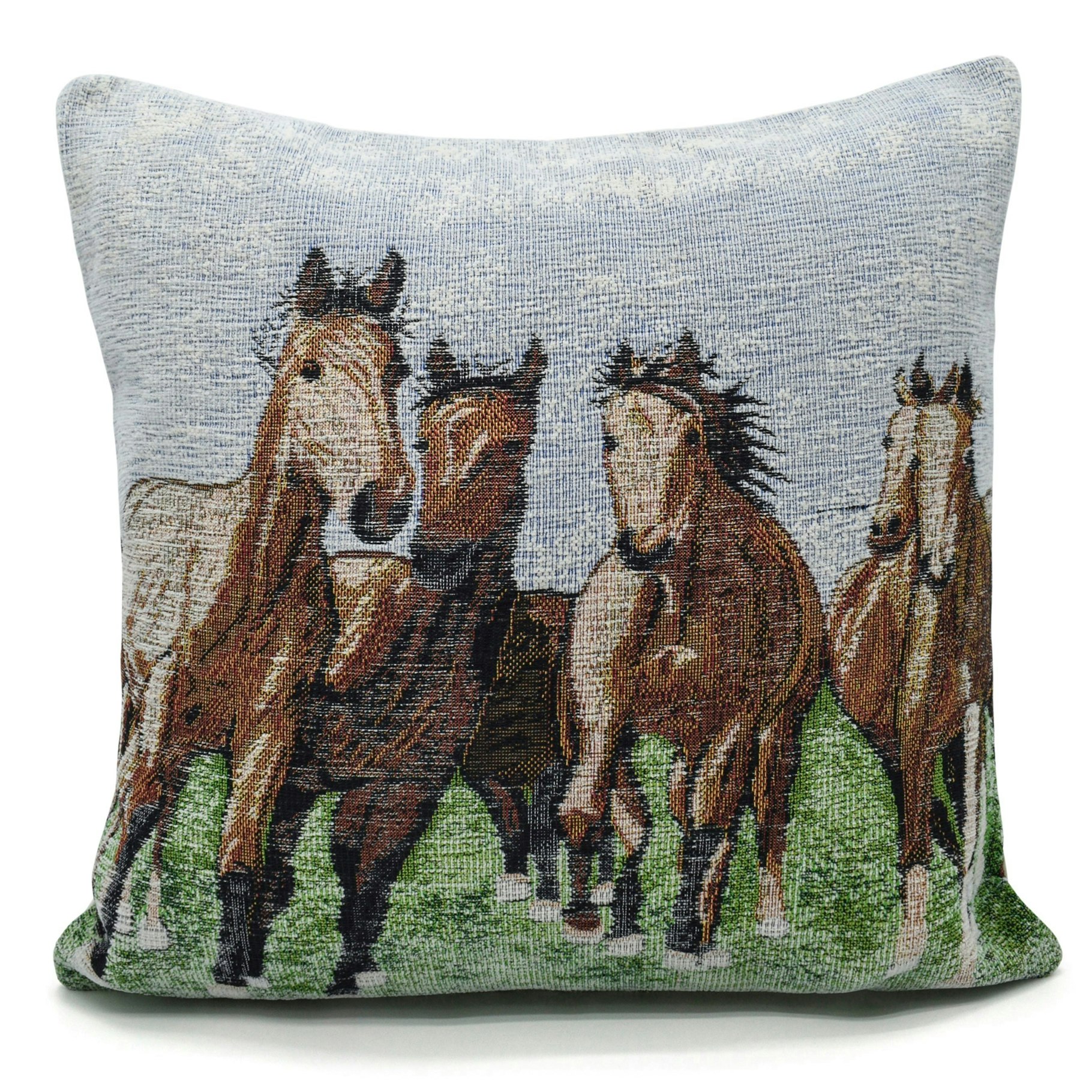 Velosso Tapestry Filled Scatter Cushion - 43Cm X 43Cm - Horse