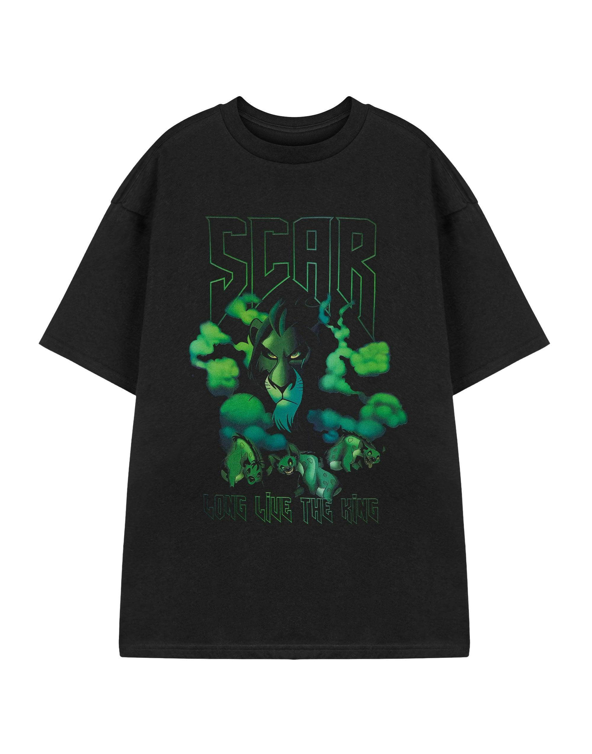 Vanilla Underground Women's Black Disney Lion King Scar Short Sleeved T-Shirt - XX-Large