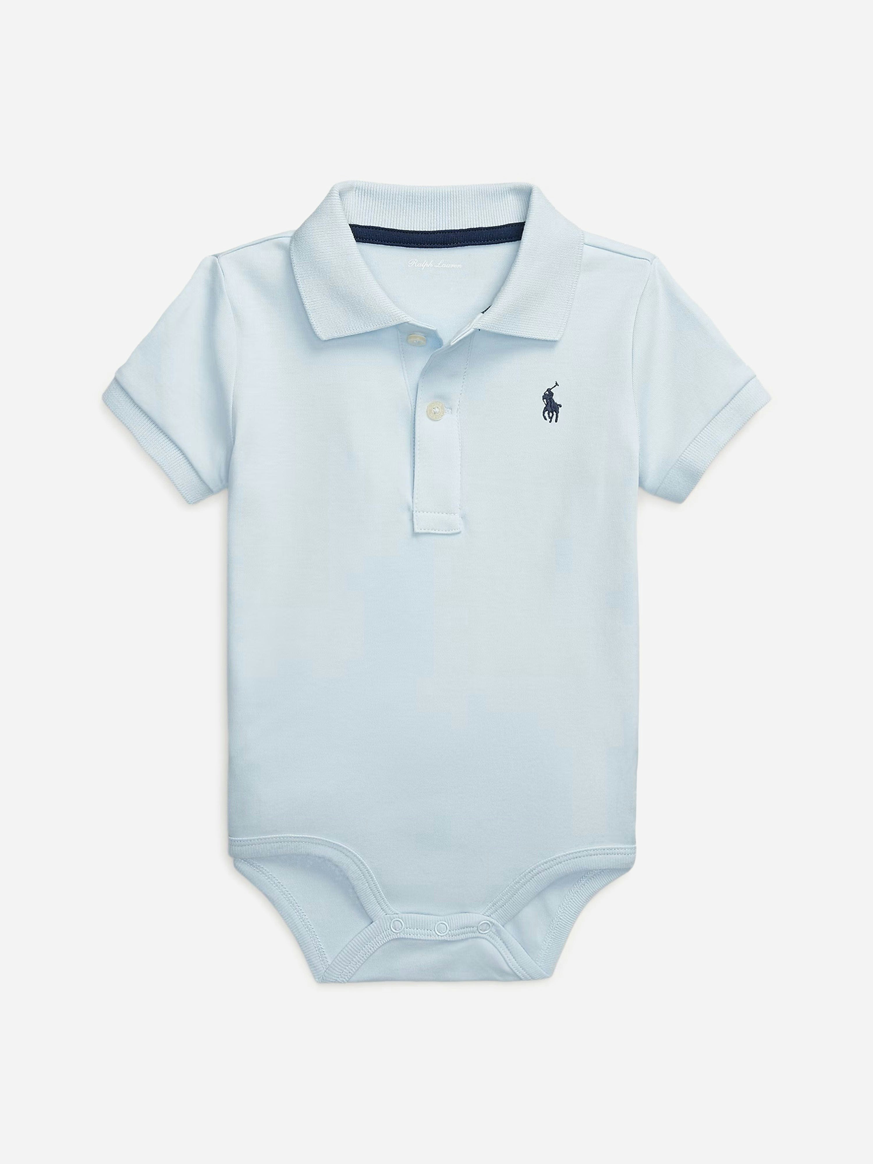 Ralph Lauren Kids Boys Blue Ralph Lauren Baby Polo Bodysuit In - 9 Mths