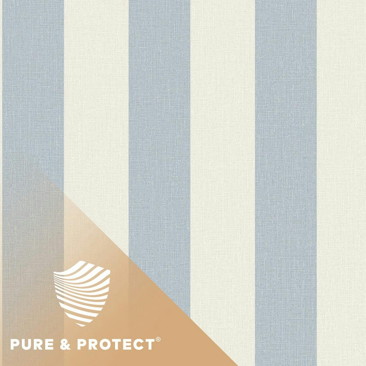 Grandeco Light Blue Linen Wallpaper - Antibacterial - Pure & Protect - Image 5