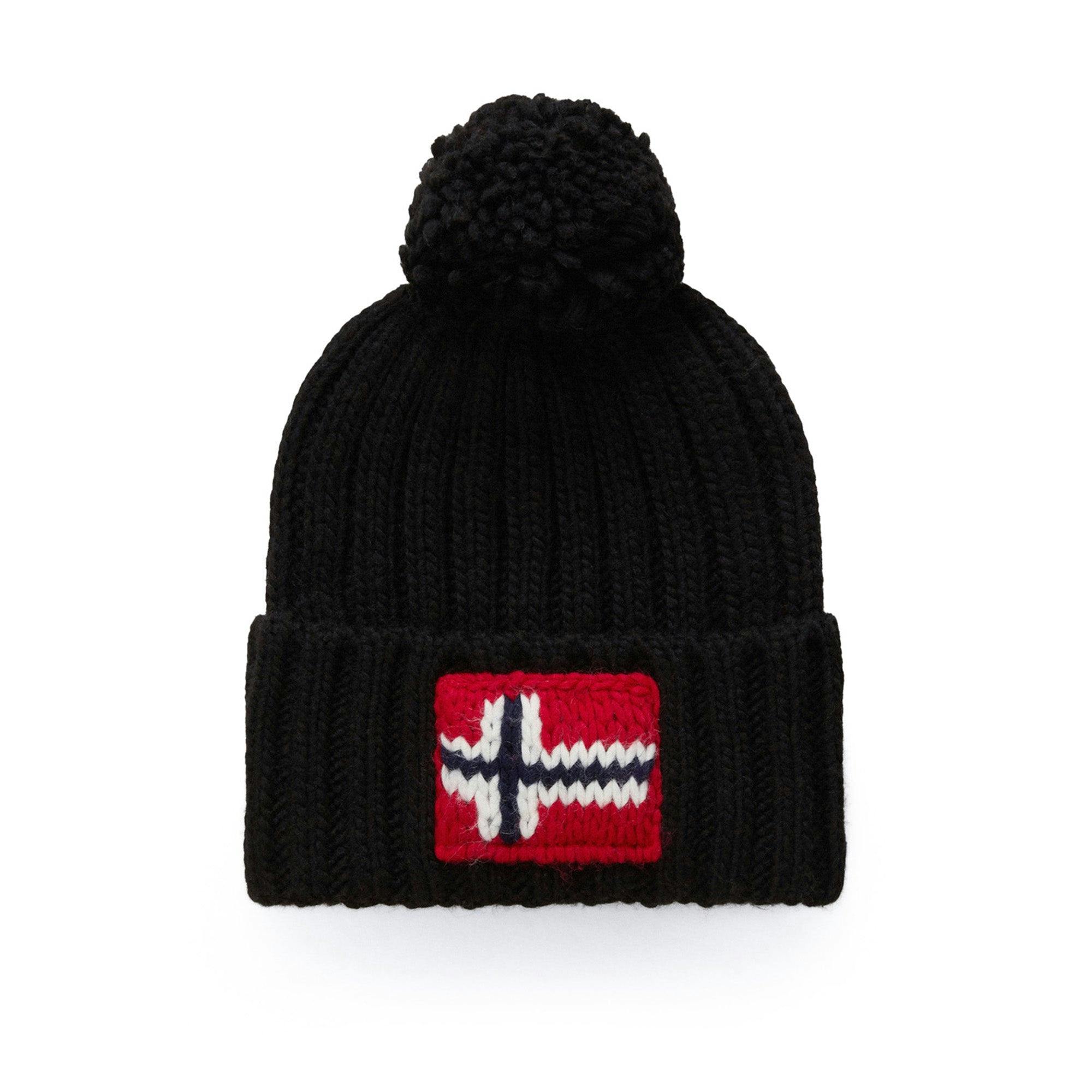 Napapijri Black Semiury 5 Pom Beanie