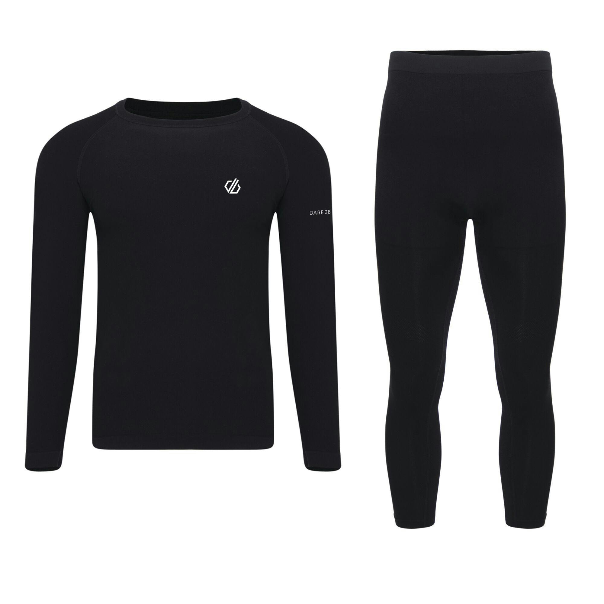 Dare 2B Men's Black In The Zone Iii Base Layer Set - M - 100% Mixed