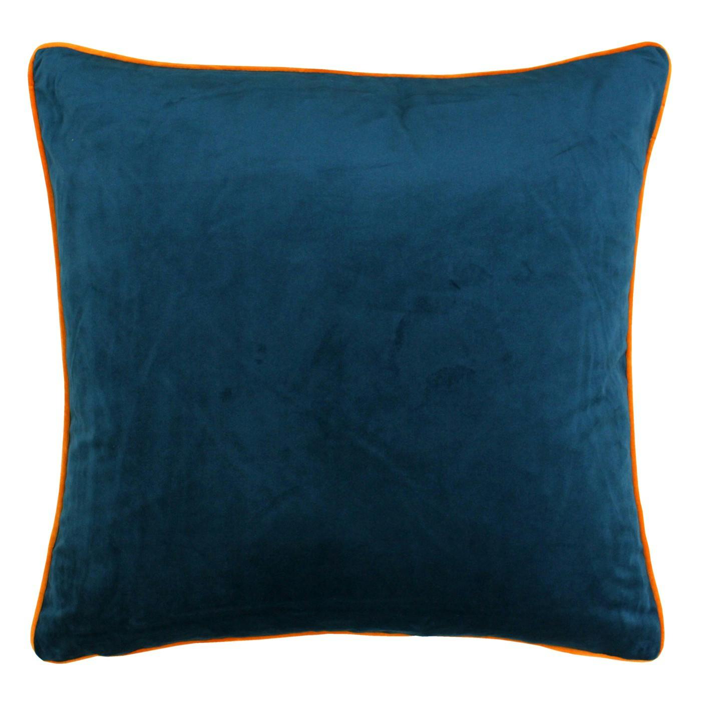 Riva Home Meridian Cushion Cover - Teal/Clementine - 55 X 55Cm - Teal/Clementine - 100% Polyester