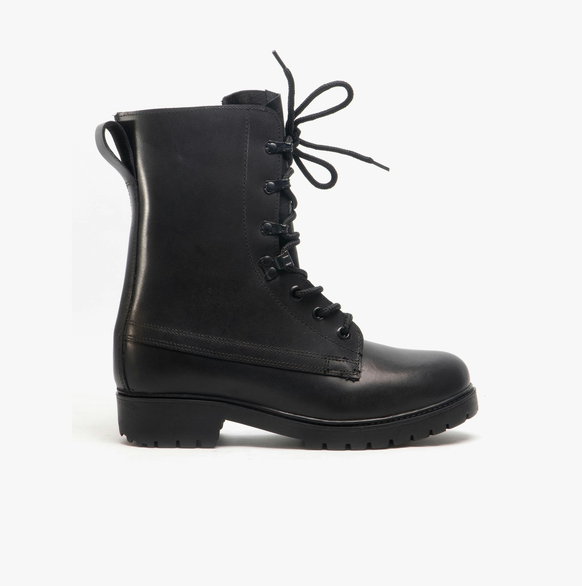 Grafters Unisex Black M9666a Leather Assault Boots - Uk 5