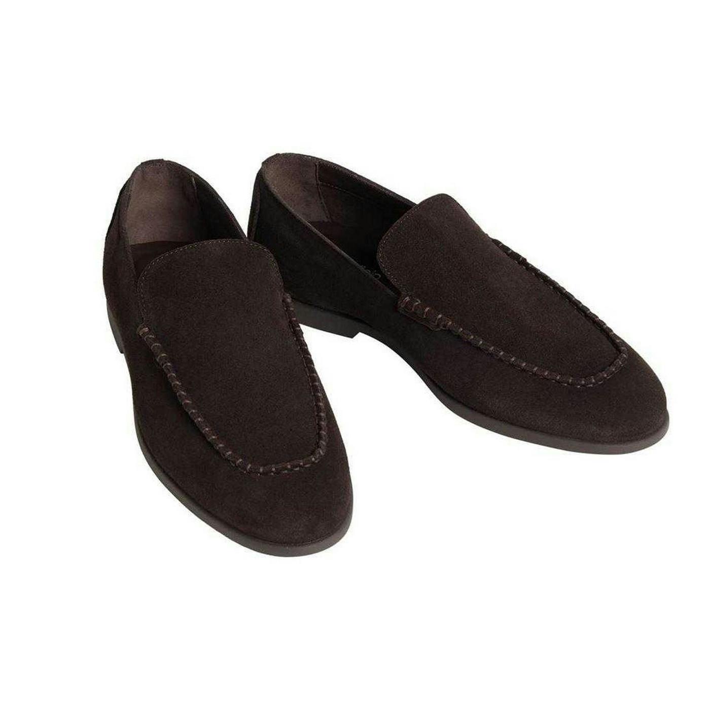 Calvin Klein Men's Suede Loafers - Coffee - 9 Uk - Coffee - 100% Mixed