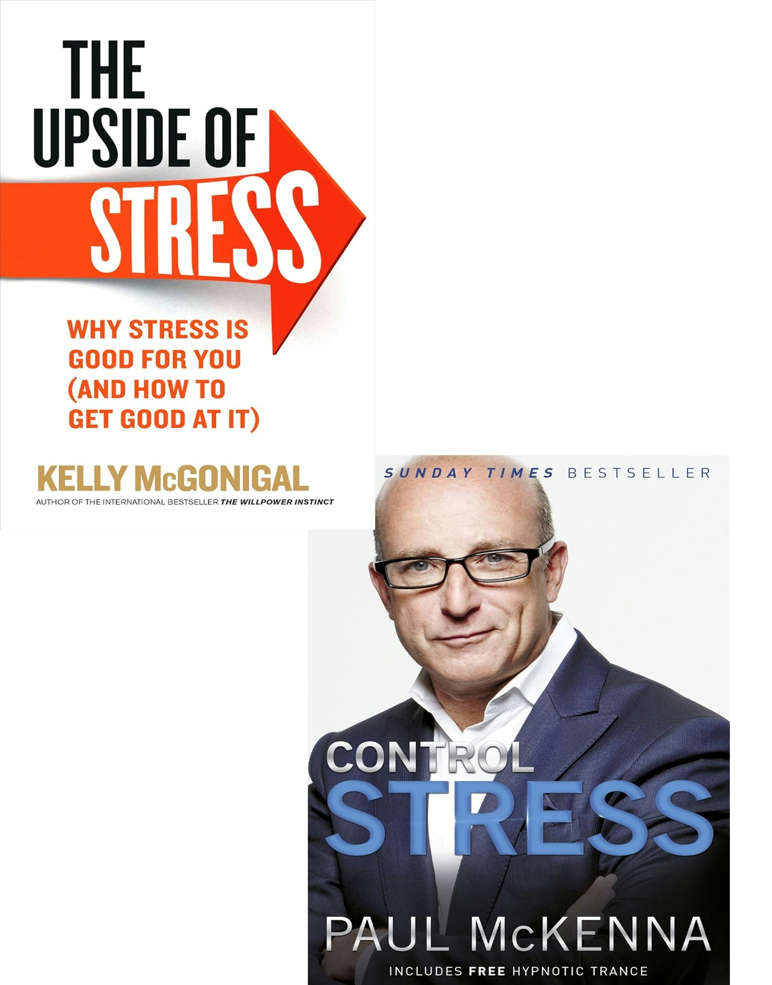 Various Publishers Control Stress, The Upside Of Stress 2 Books Collection Set