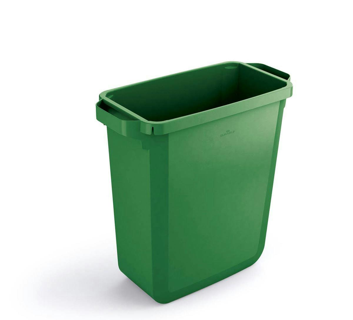 Rackhams Green 60L Waste Bin | Rectangular Recycling Bin | Food Bin | Durabin