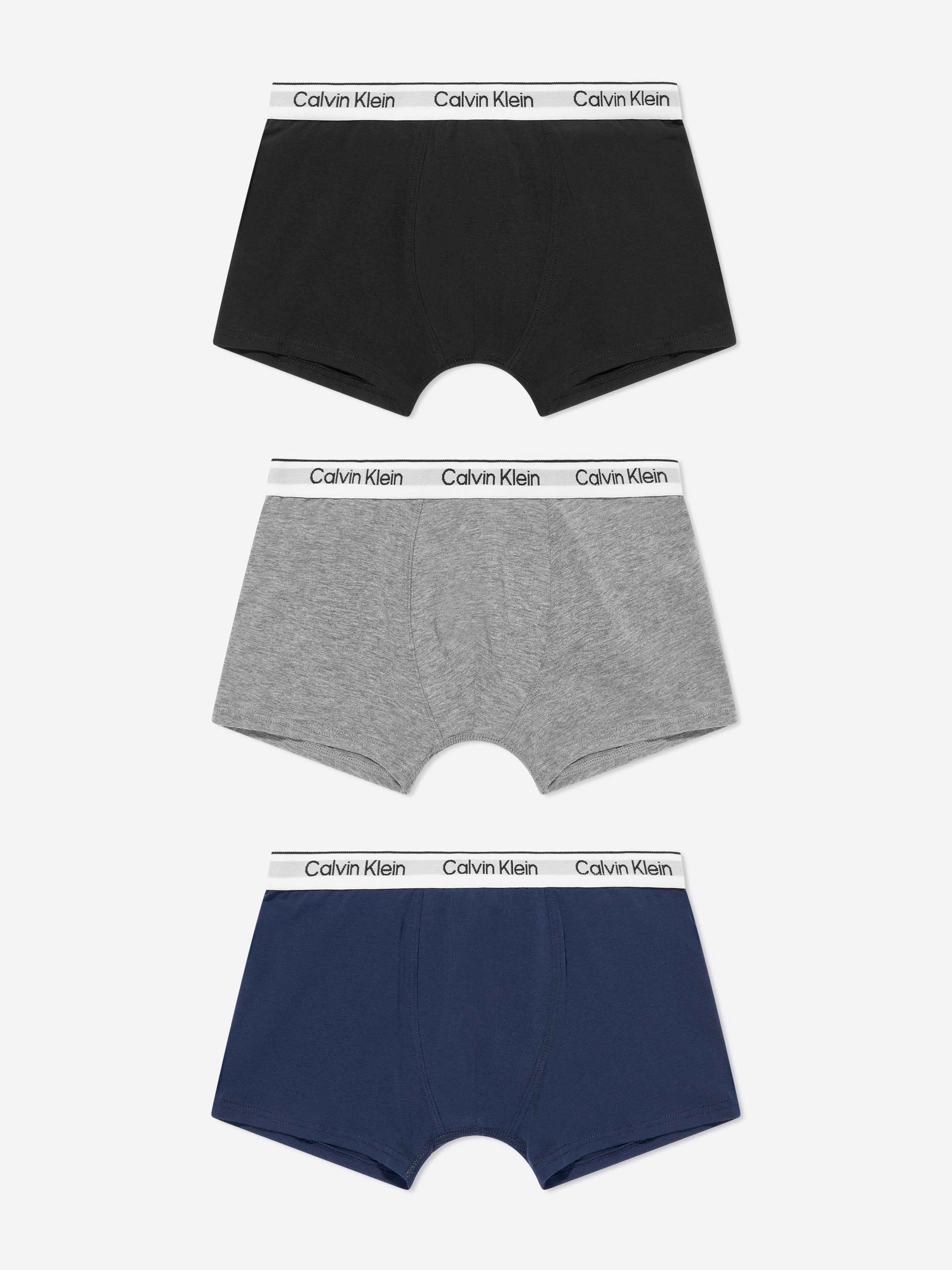 Calvin Klein Boys 3 Pack Boxer Shorts Set In Multicolour - Multicoloured - 10 - 12 Yrs