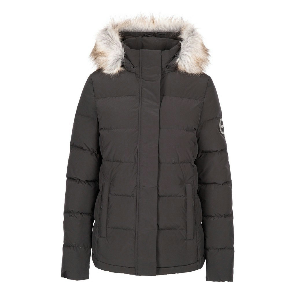 Trespass Women's Black / Composed Dlx Down Jacket - Small
