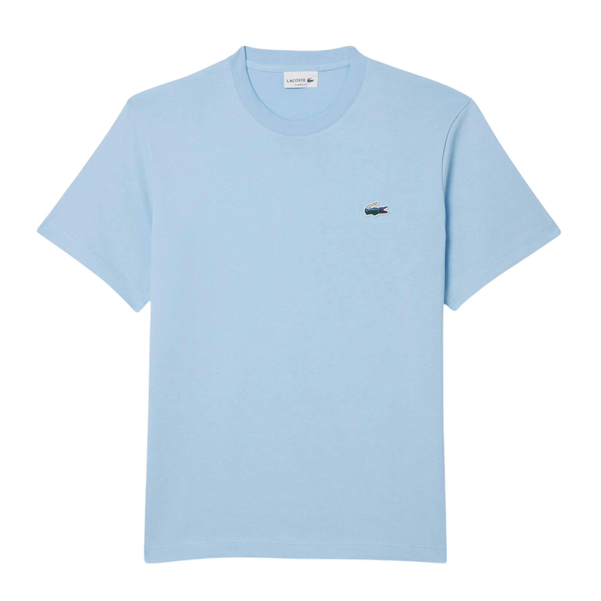 Lacoste Men's Blue Classic T-Shirt - Xs - 100% Organic Cotton