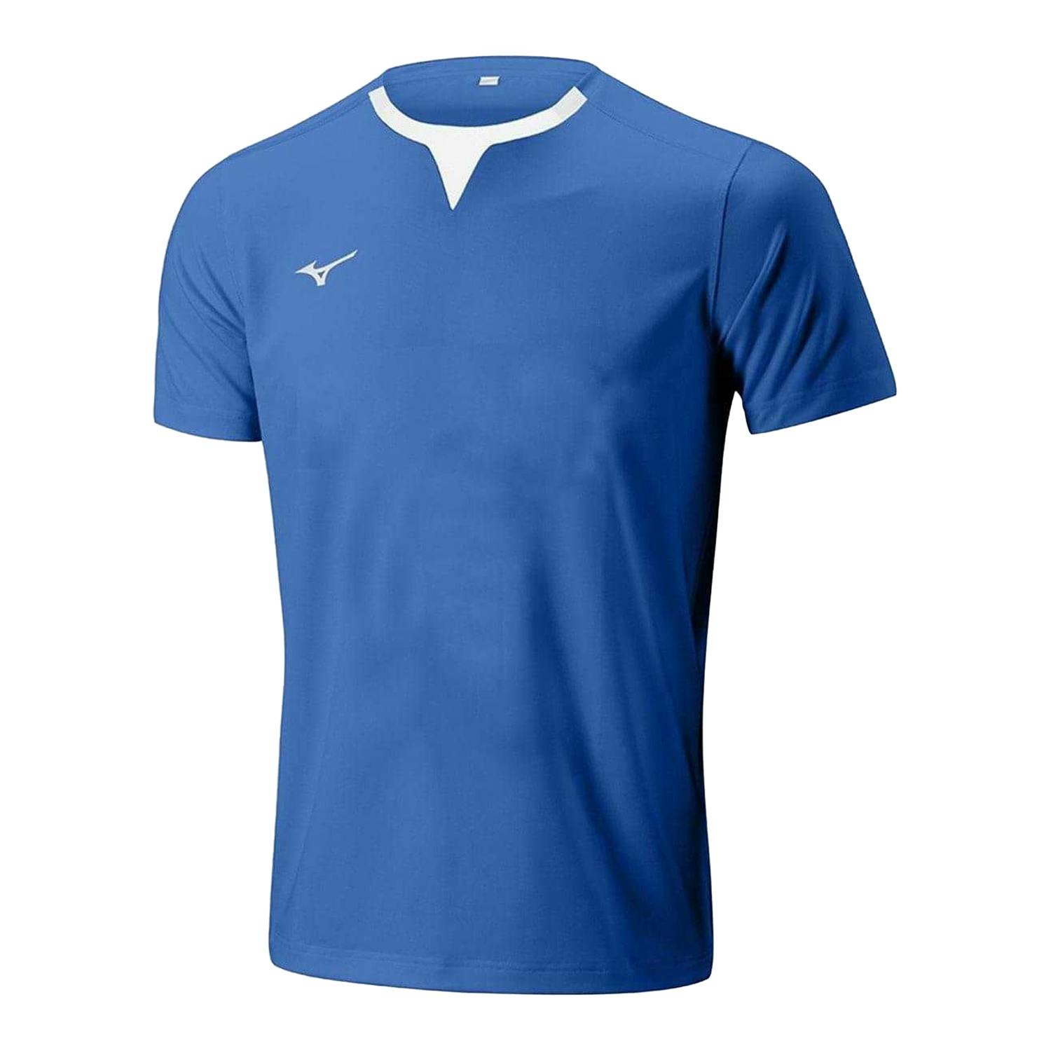 Mizuno Men's Blue Authentic Logo Training Rugby Shirt - Royal - Xl - Royal - 100% Polyester